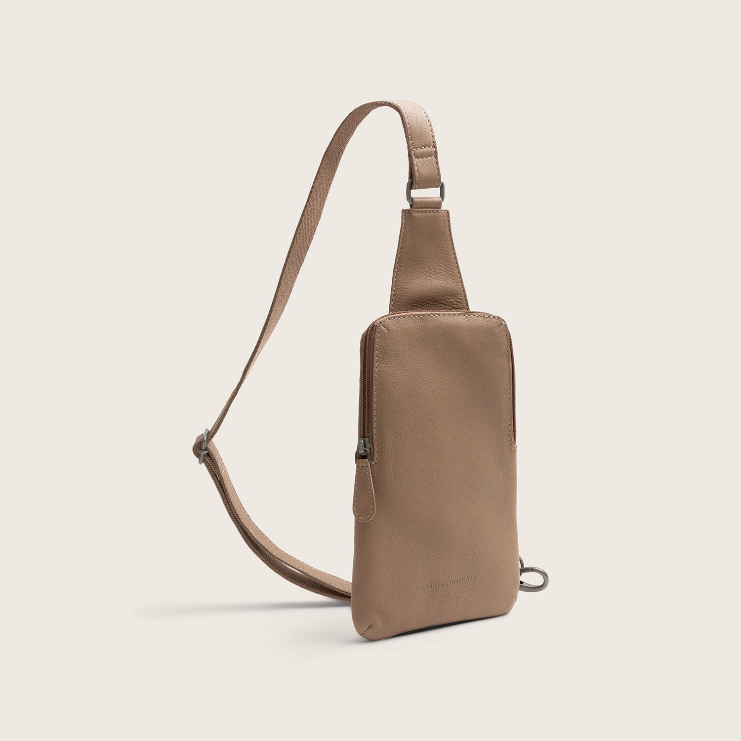 Leren Sling Bag Taupe Isley