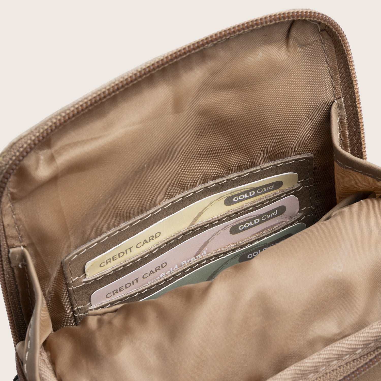 Leren Sling Bag Taupe Isley