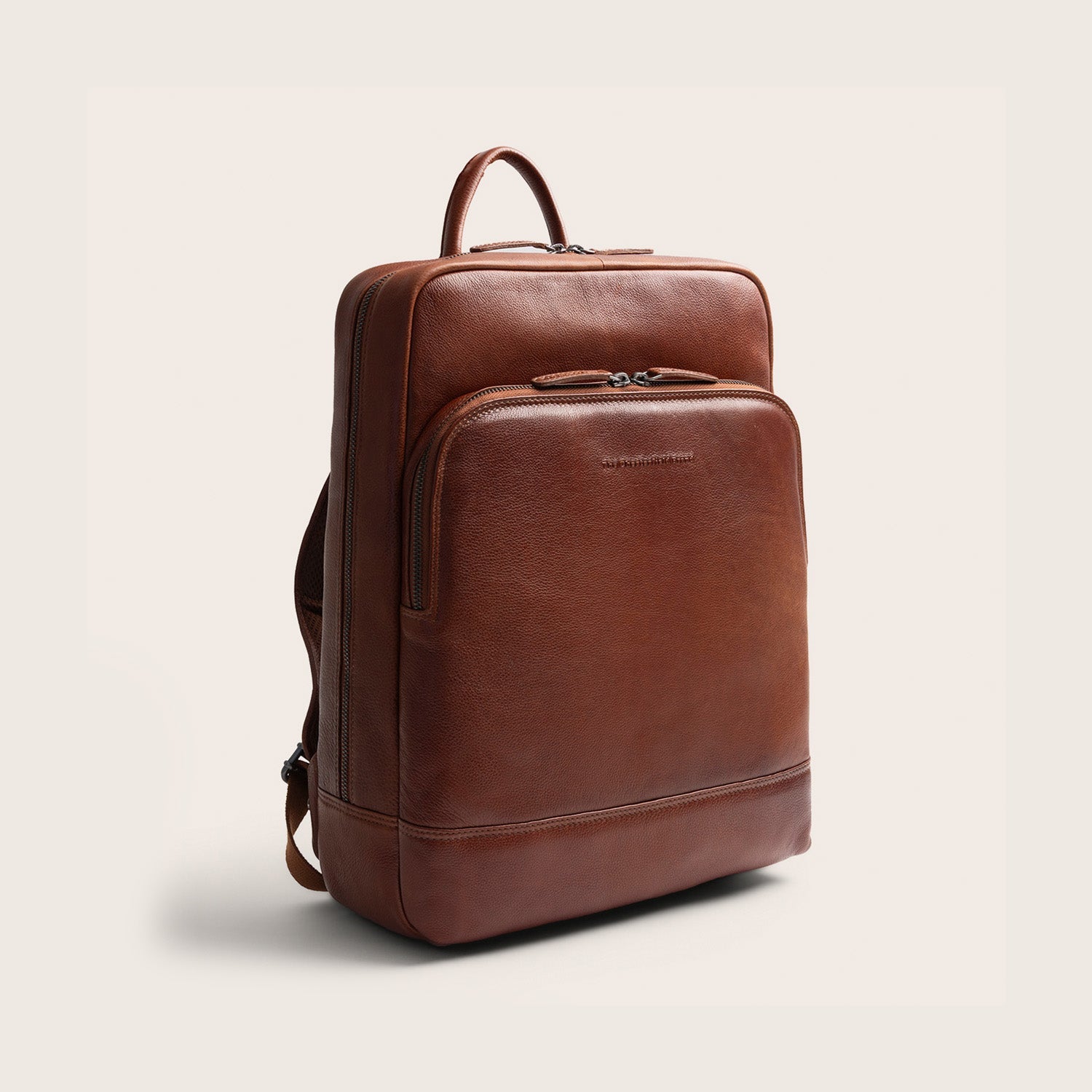Leren Laptoprugzak Cognac Marvello