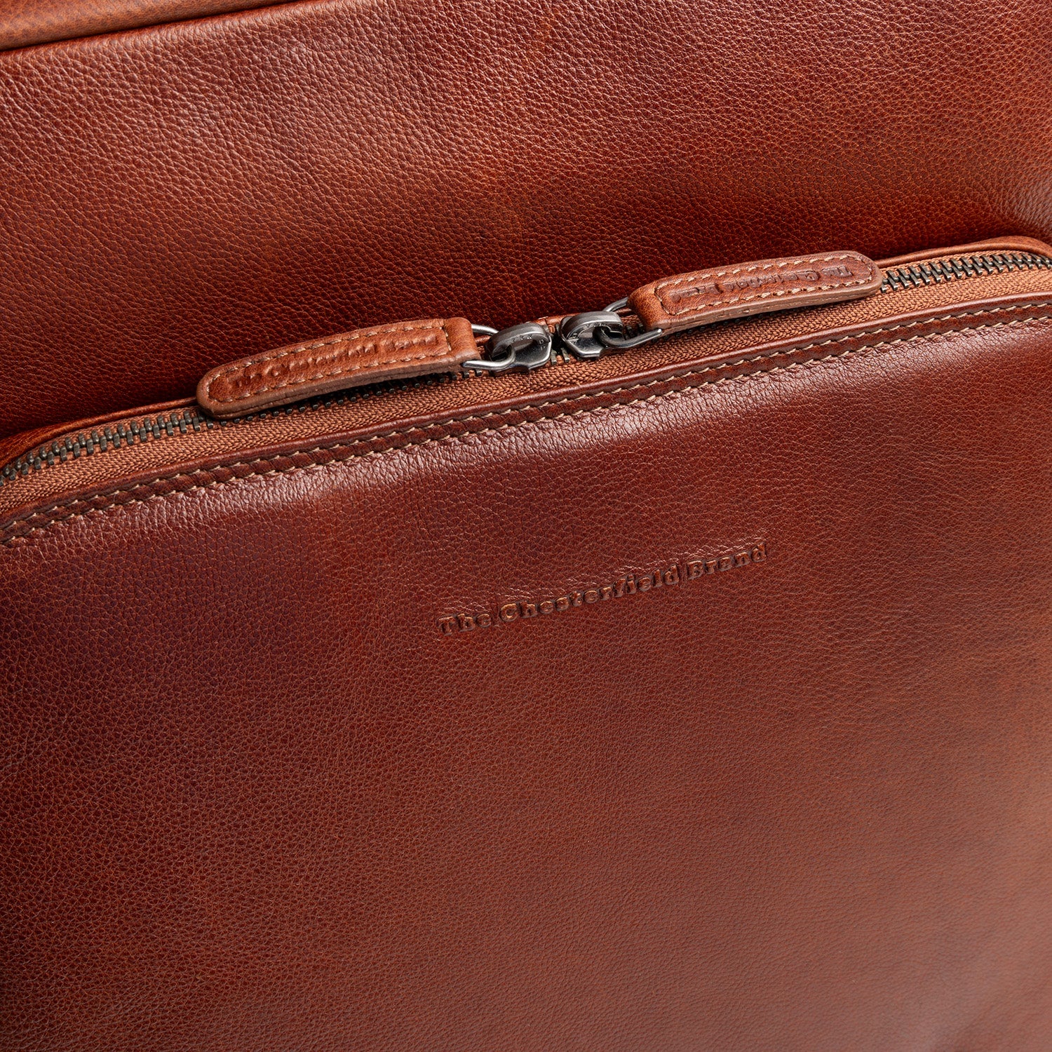 Leren Laptoprugzak Cognac Marvello