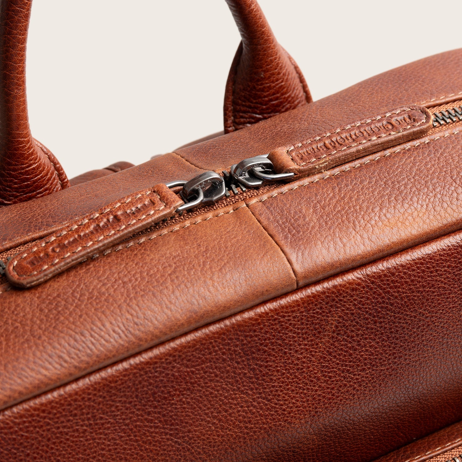 Leren Laptoprugzak Cognac Marvello