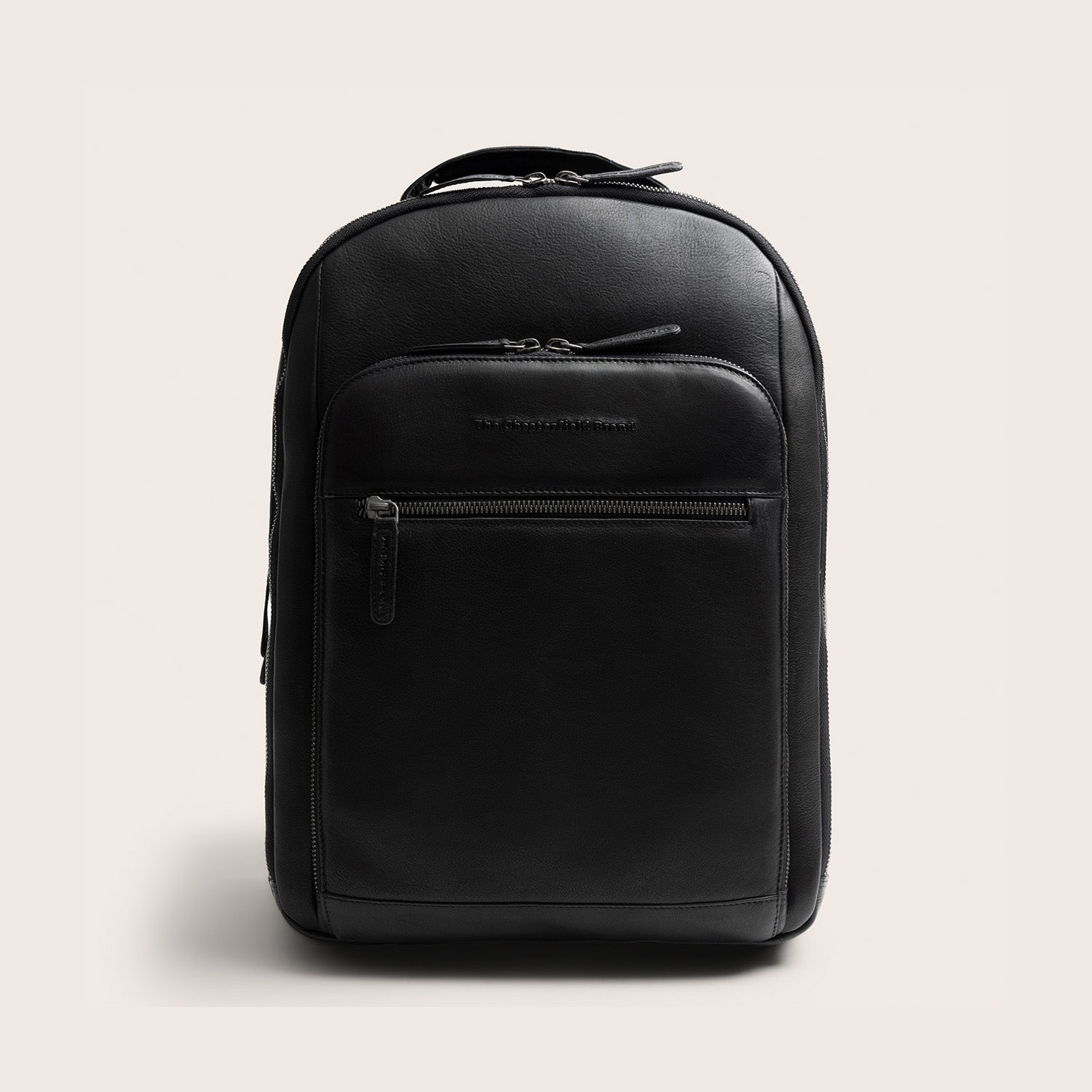 Leren Laptoprugzak Zwart Serenzo
