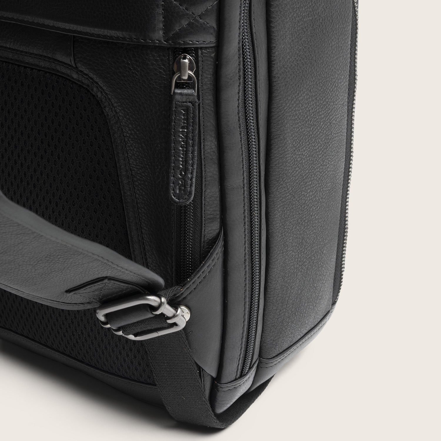 Leren Laptoprugzak Zwart Serenzo