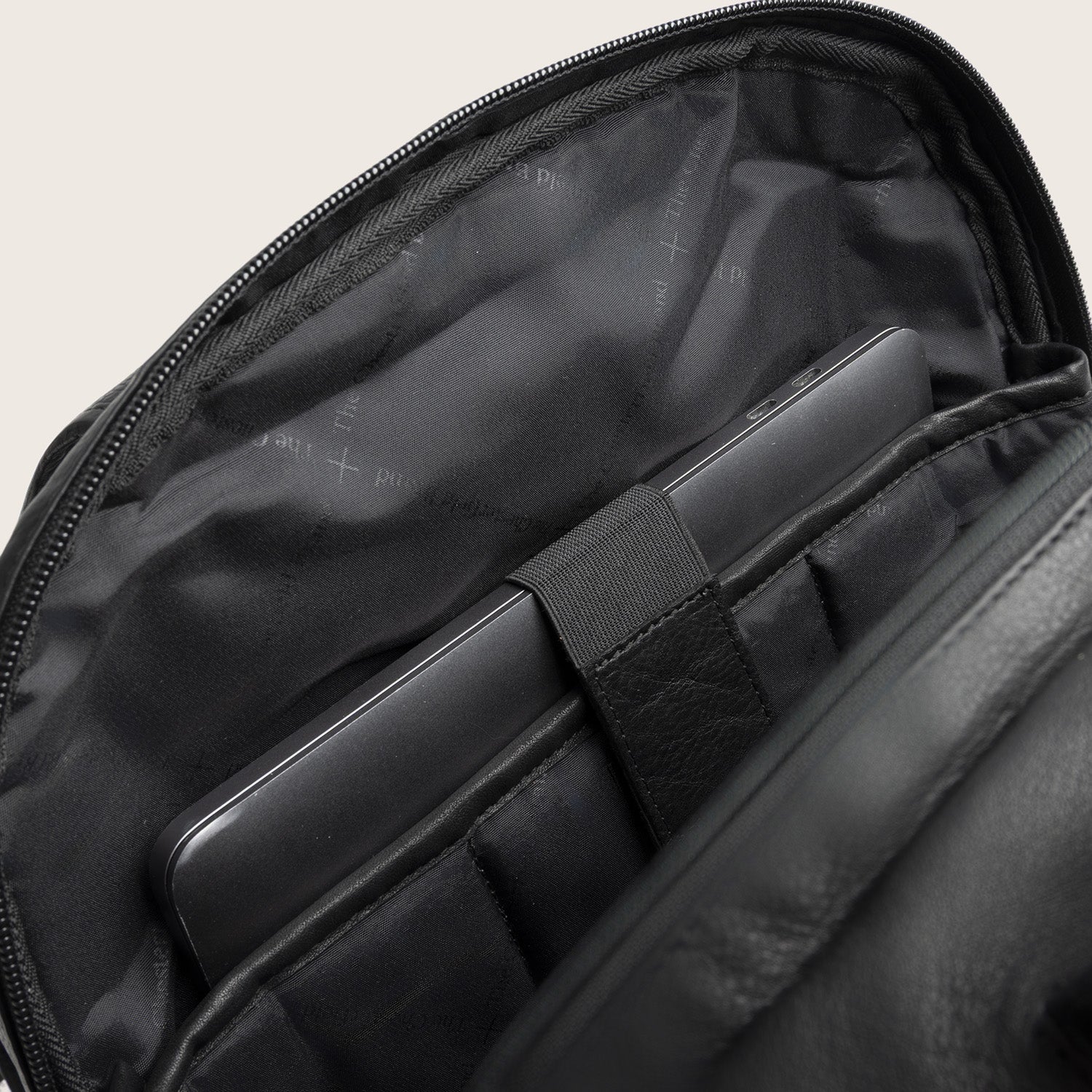 Leren Laptoprugzak Zwart Serenzo