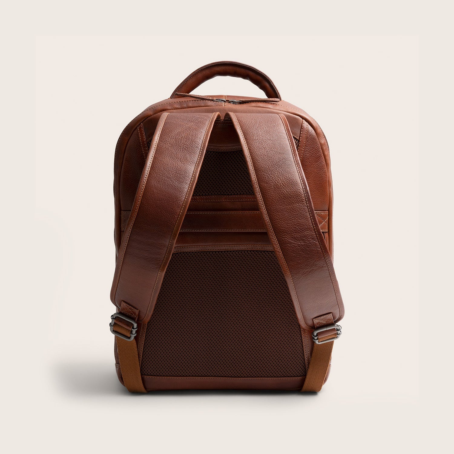Leren Laptoprugzak Cognac Serenzo