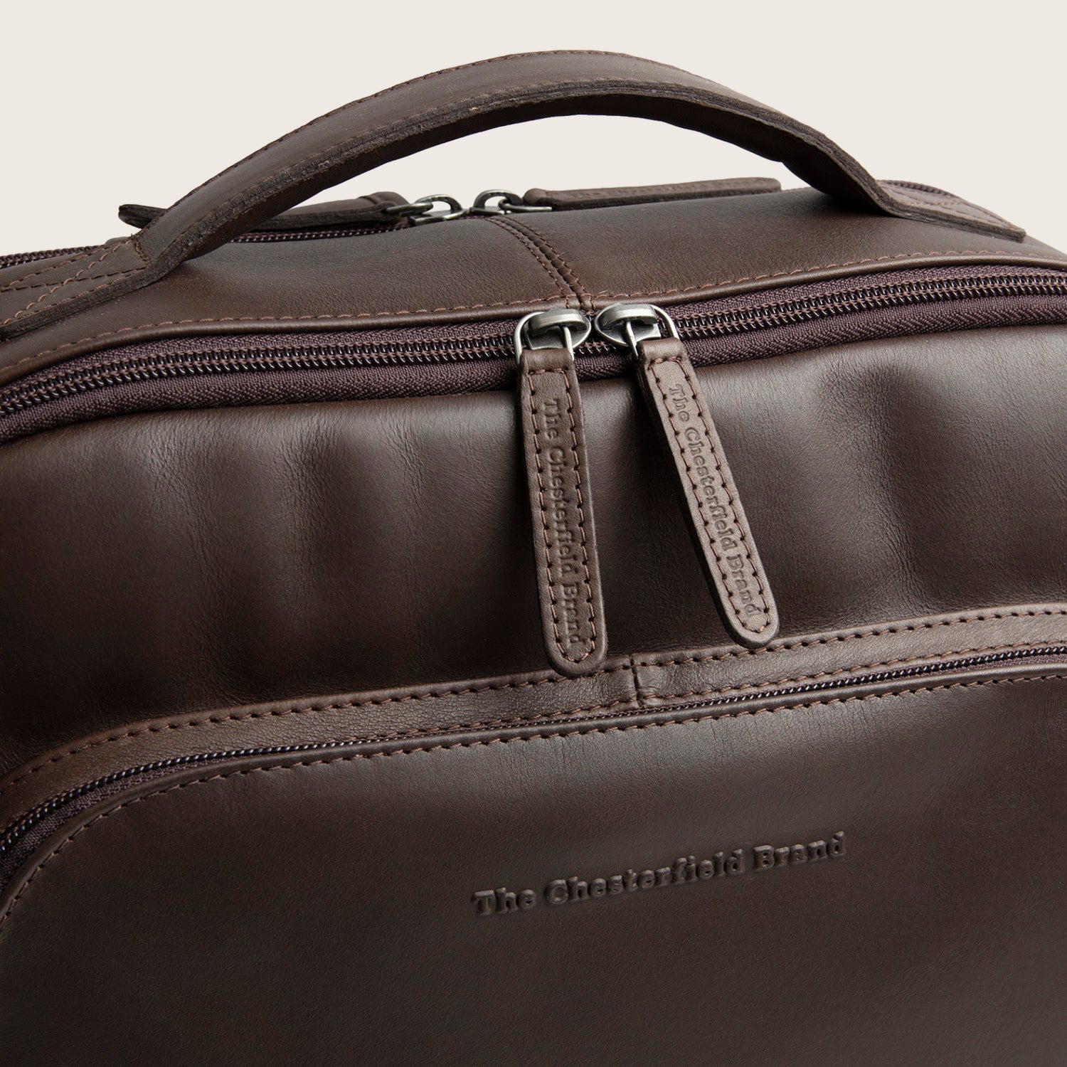 Leren Laptoprugzak Bruin Quincy