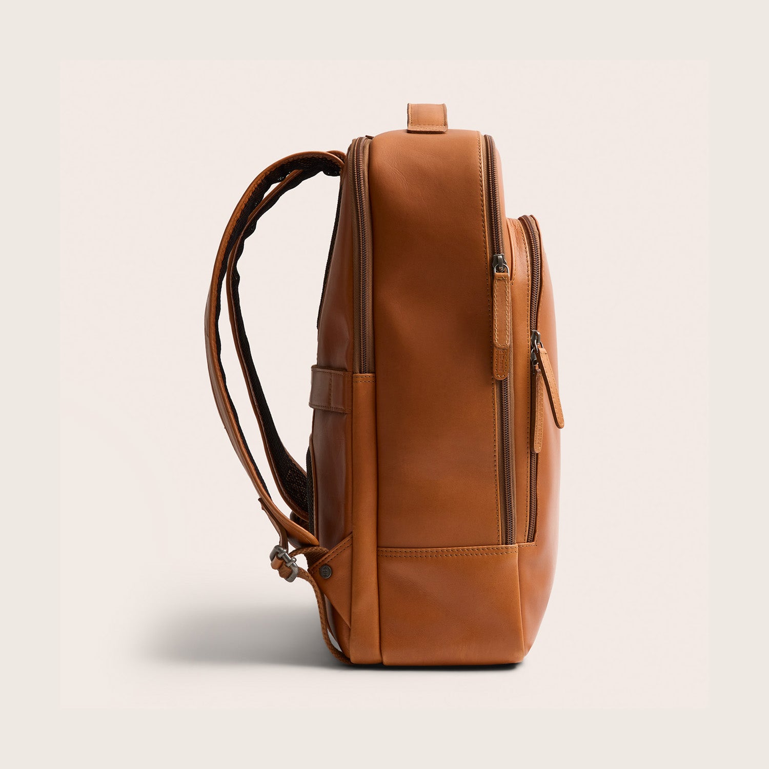Leren Laptoprugzak Cognac Quincy