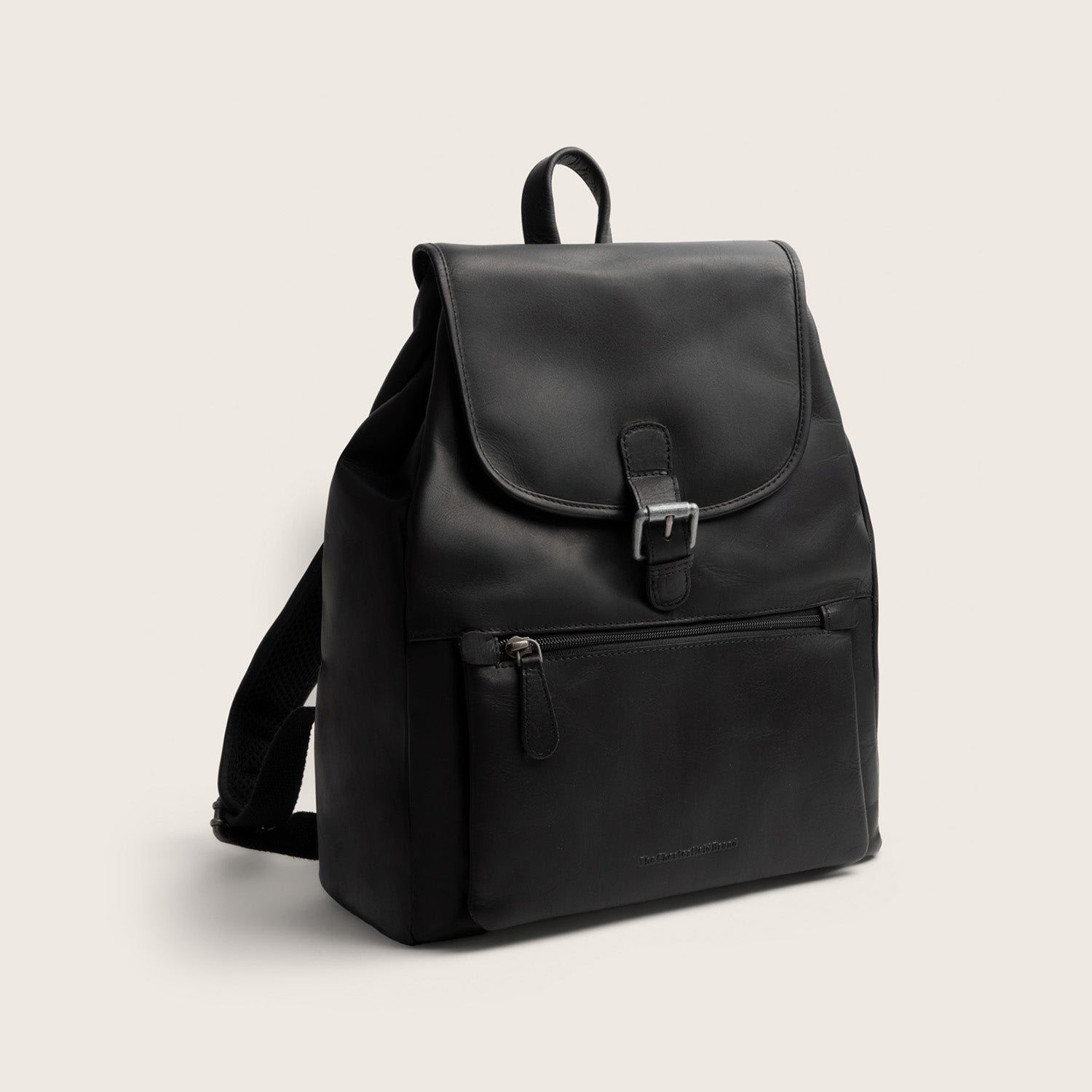 Leren Rugzak Zwart Camden