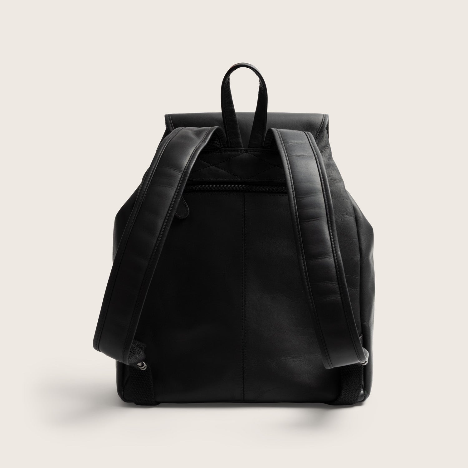 Leren Rugzak Zwart Camden
