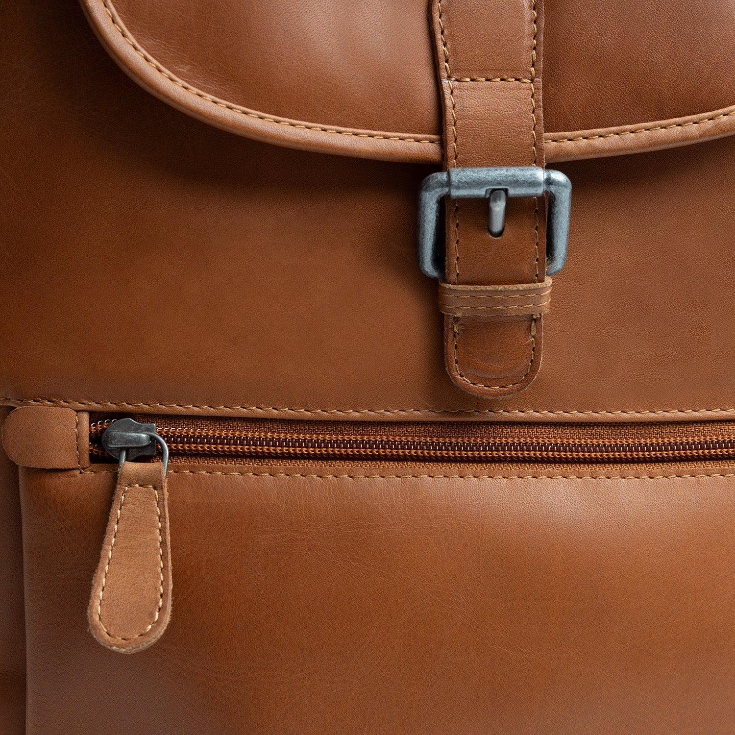 Leren Rugzak Cognac Camden