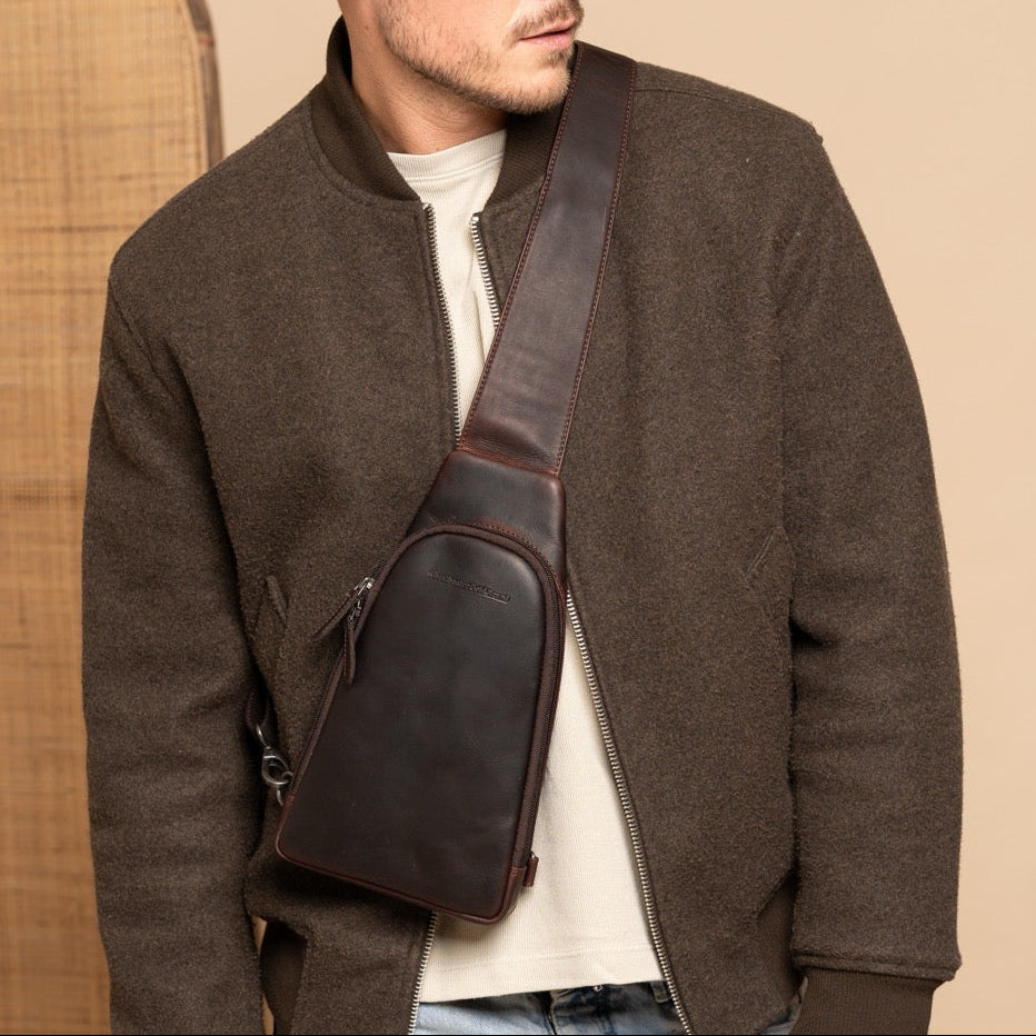 Leren Slingbag Bruin Bowey