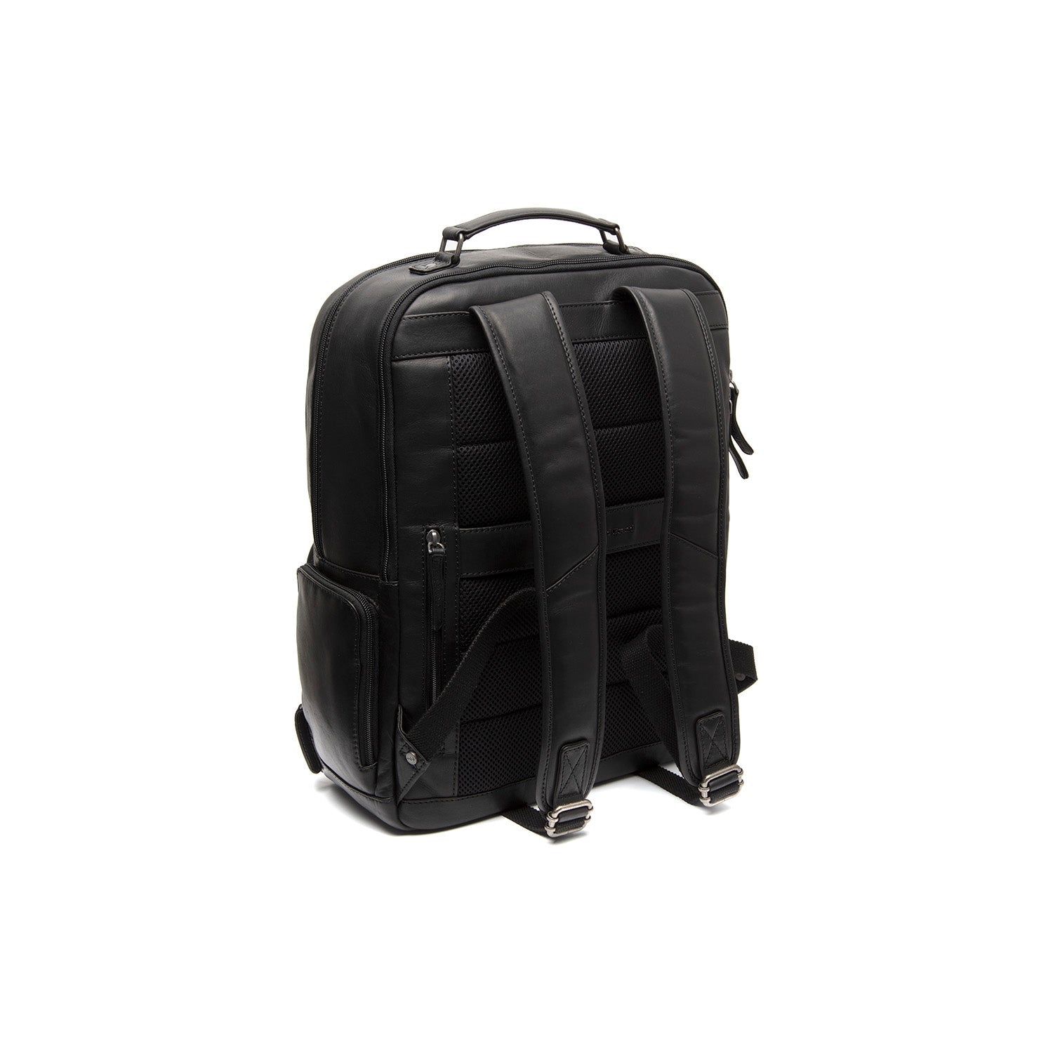 Leren Laptoprugzak Zwart Lennox