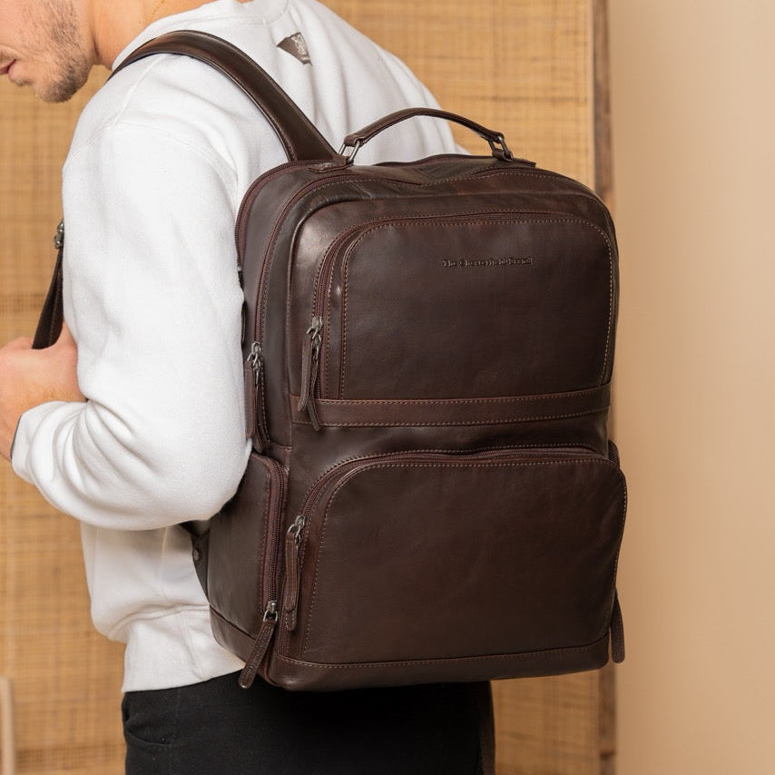 Leren Laptoprugzak Bruin Lennox