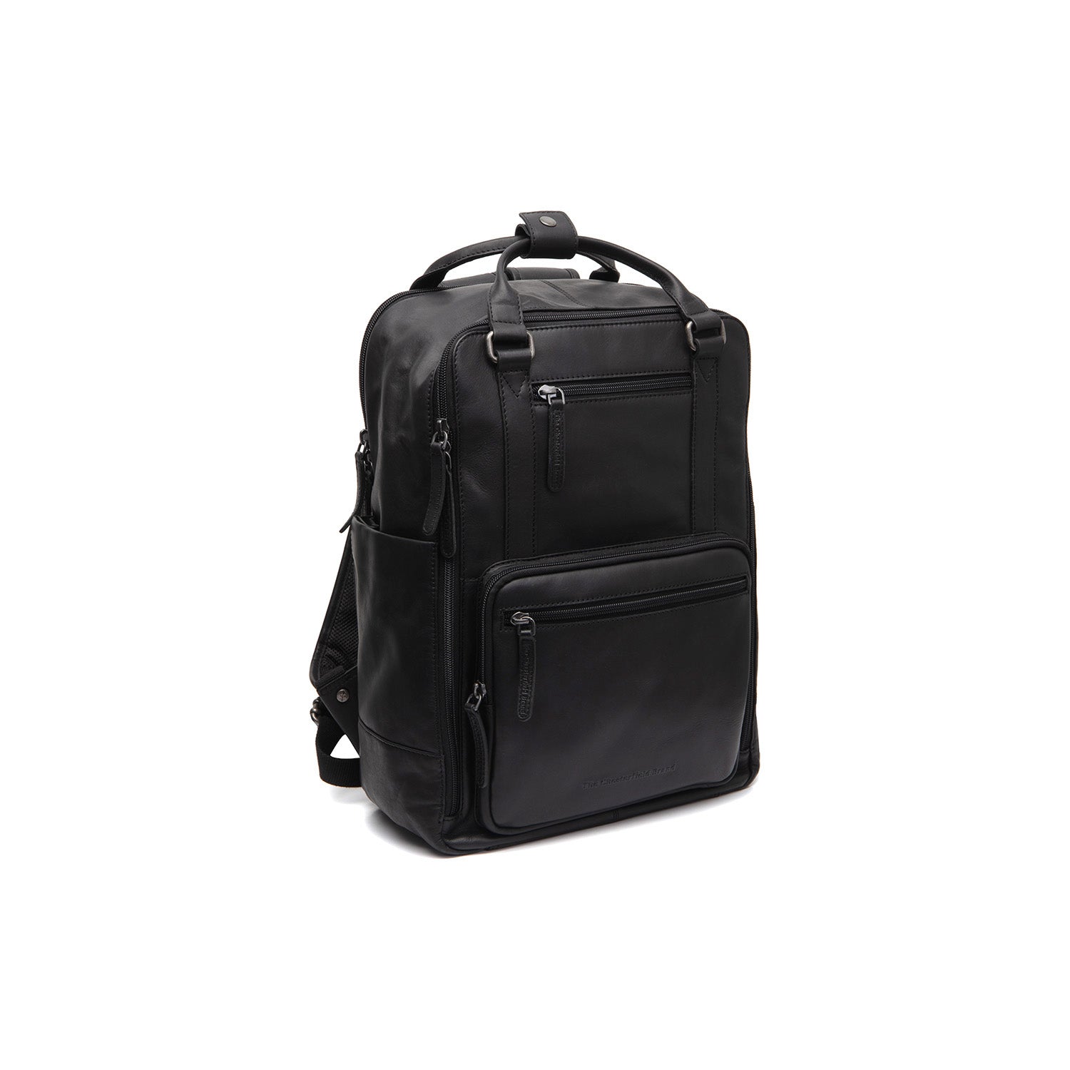 Leren Laptoprugzak Zwart Calden