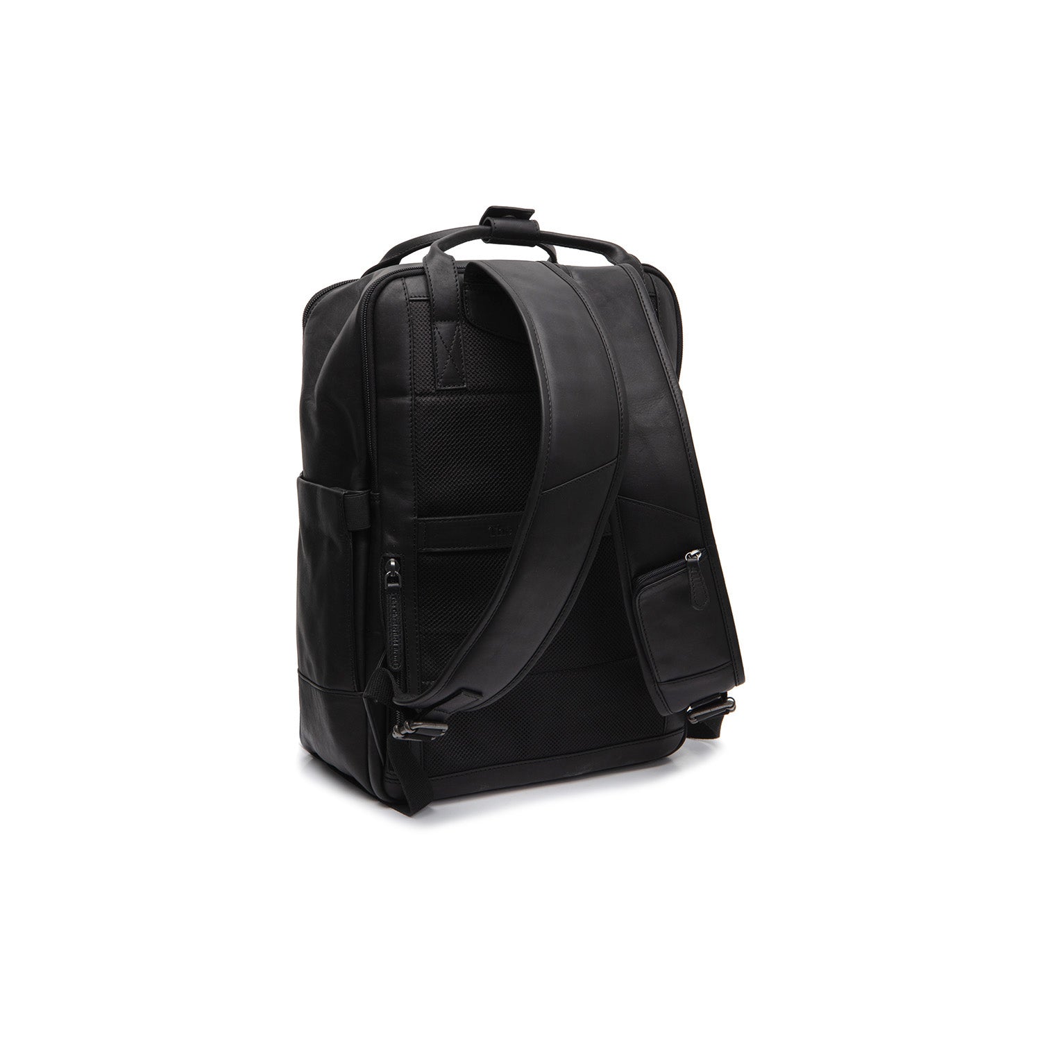 Leren Laptoprugzak Zwart Calden