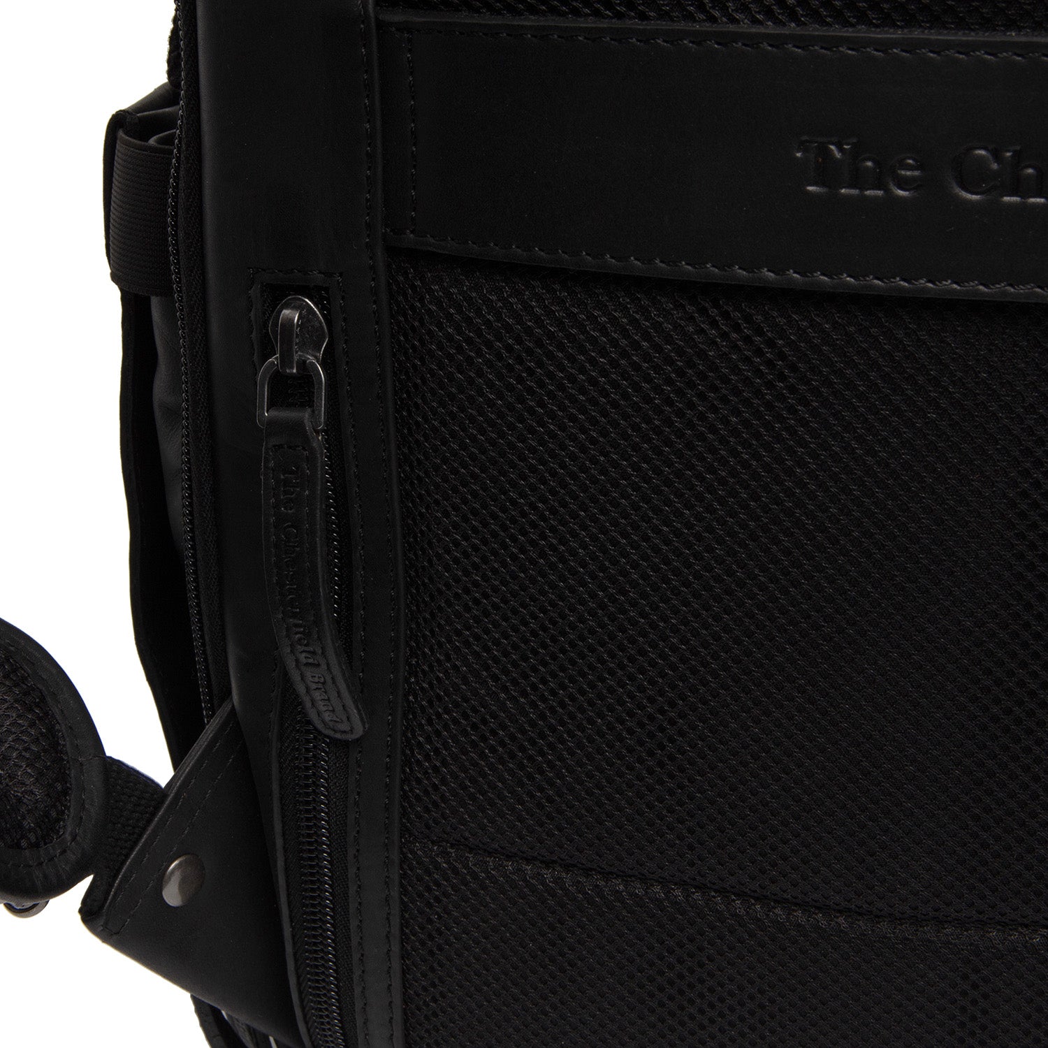 Leren Rolltop Rugzak Zwart Remo