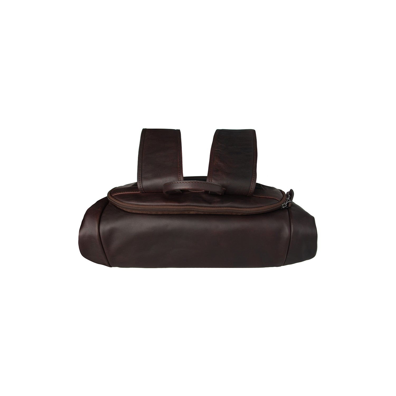 Leren Rolltop Rugzak Bruin Remo