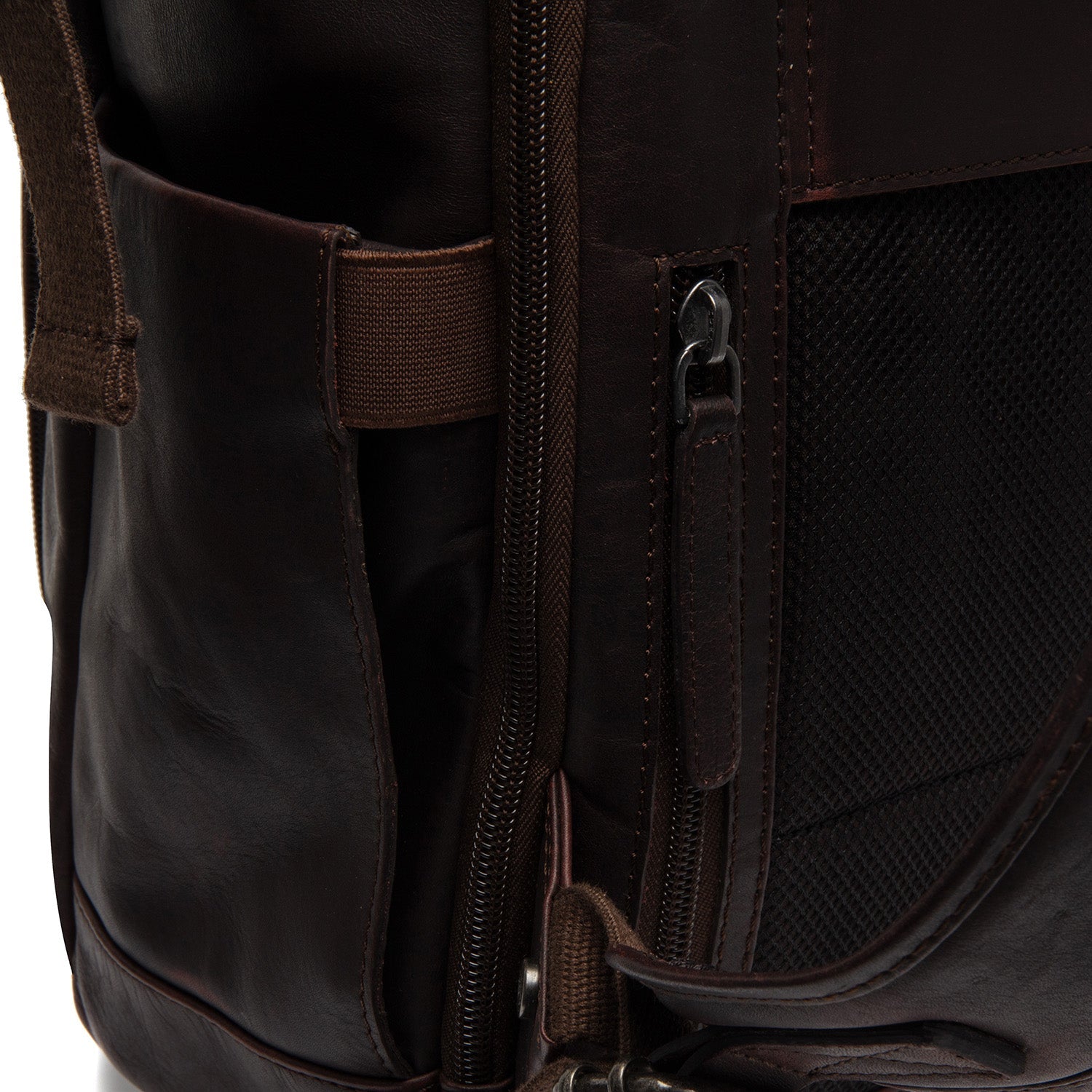 Leren Rolltop Rugzak Bruin Remo
