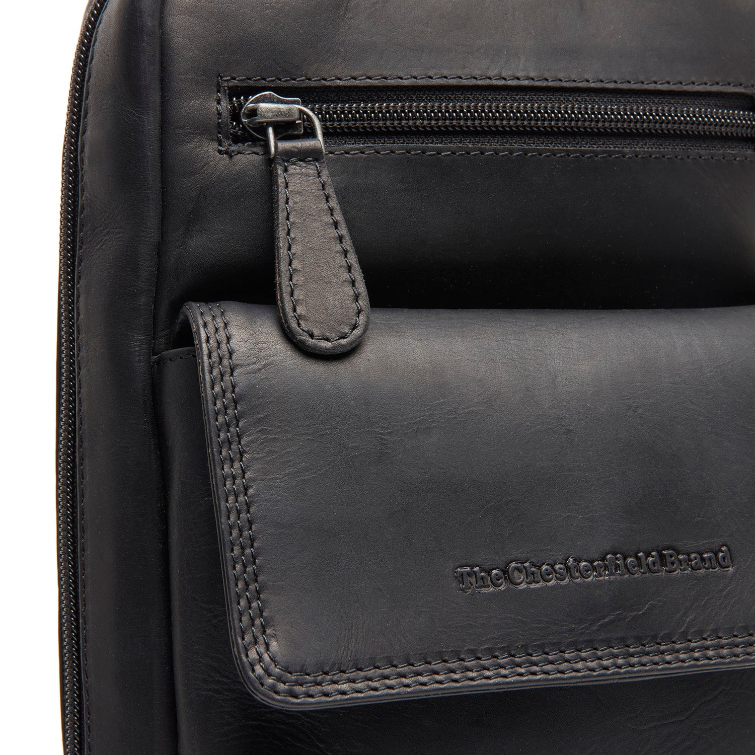 Leren Sling Bag Zwart Turelle