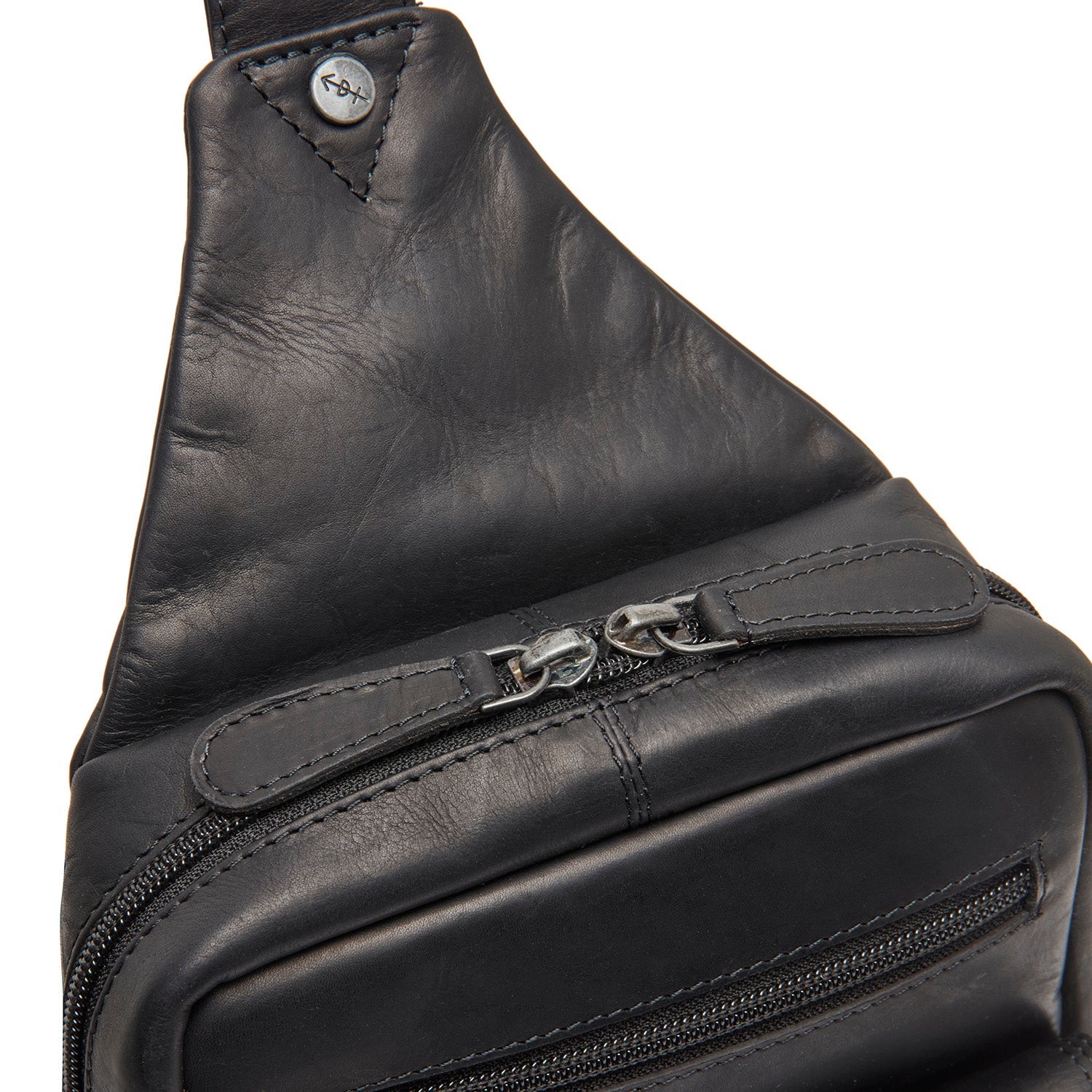 Leren Sling Bag Zwart Turelle