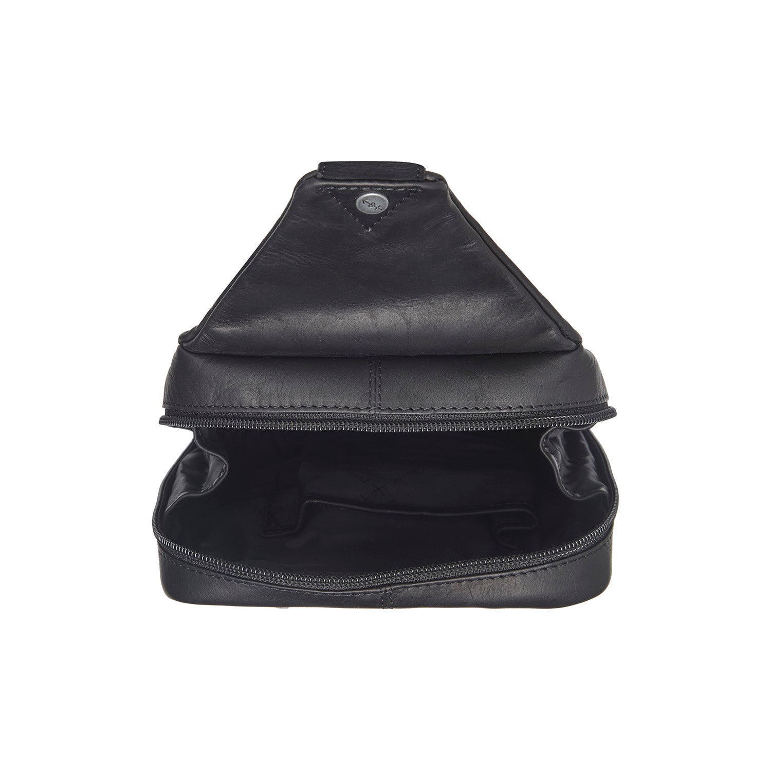 Leren Sling Bag Zwart Turelle