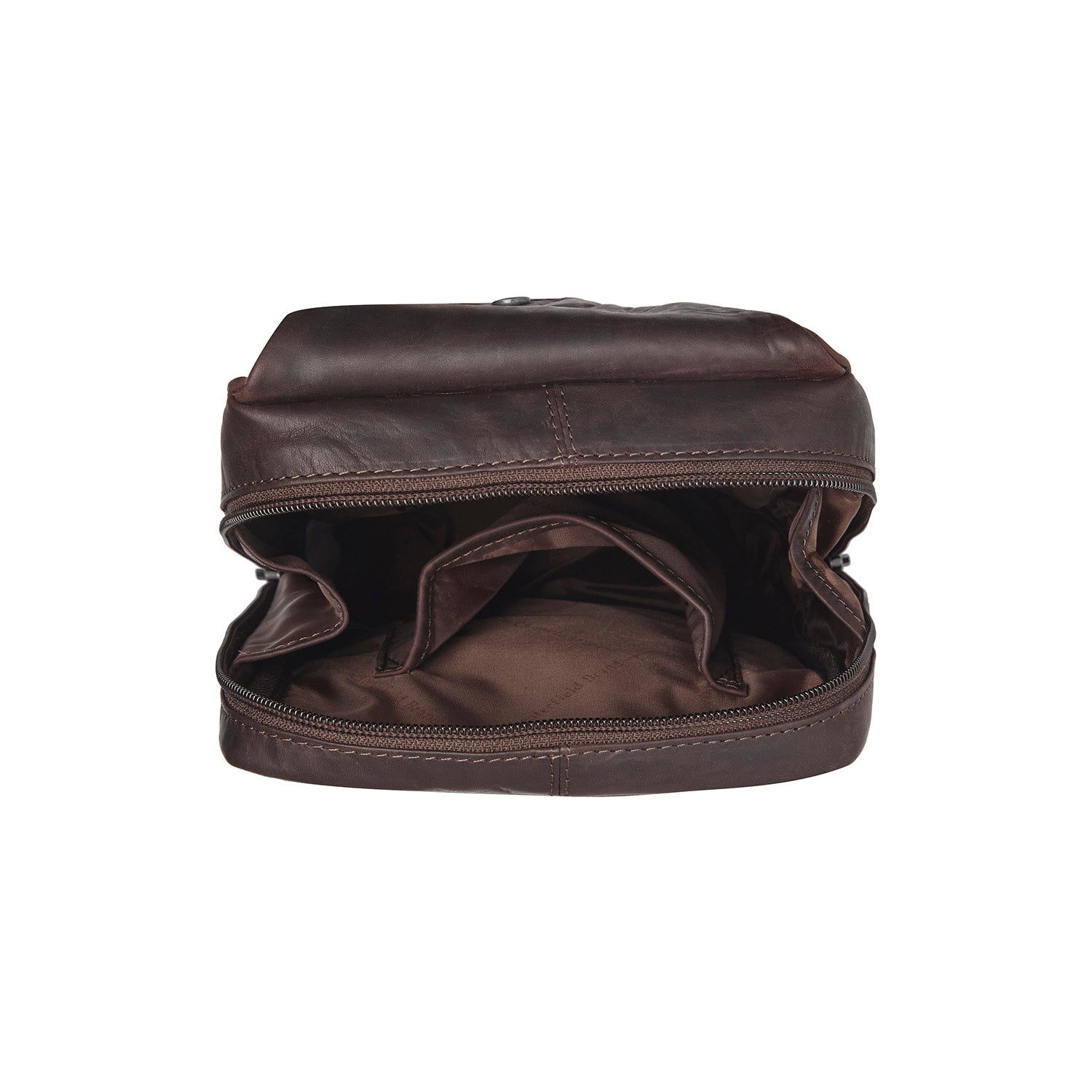 Leren Sling Bag Bruin Turelle