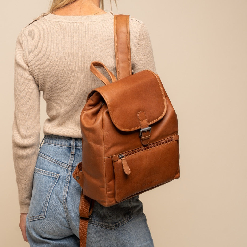 Leren Rugzak Cognac Camden
