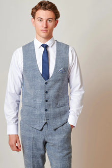 Marc Darcy - Gilet Kris Sky Blue