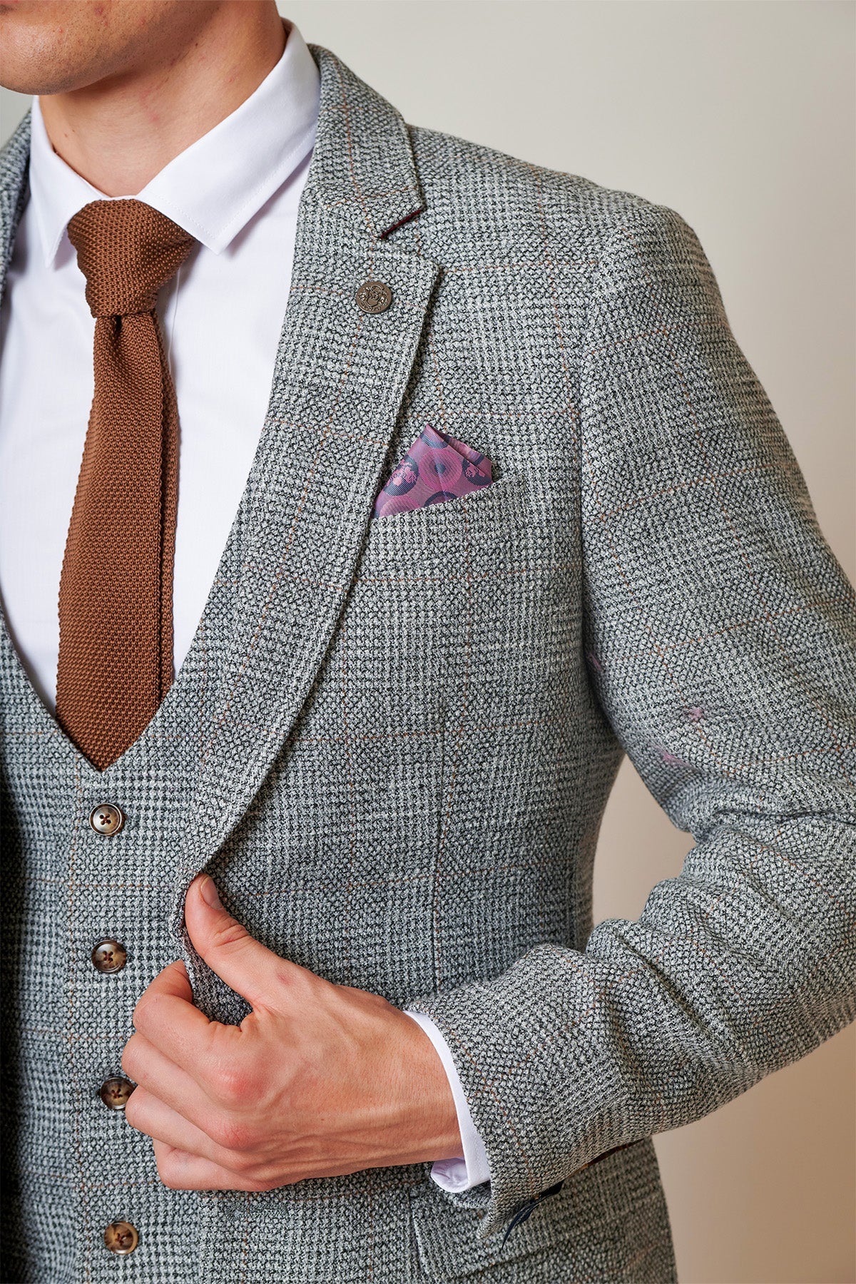 Marc Darcy - Colbert Tweed Kris Silver Grey