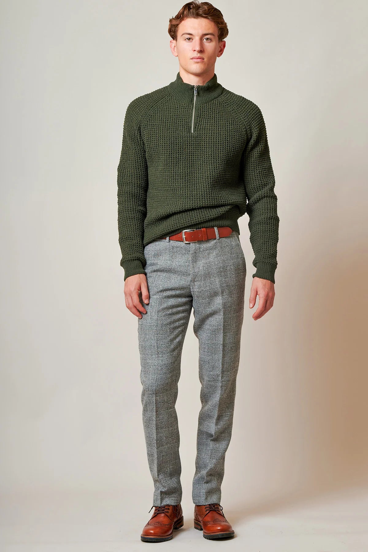 Marc Darcy - Pantalon Tweed Kris Silver grey