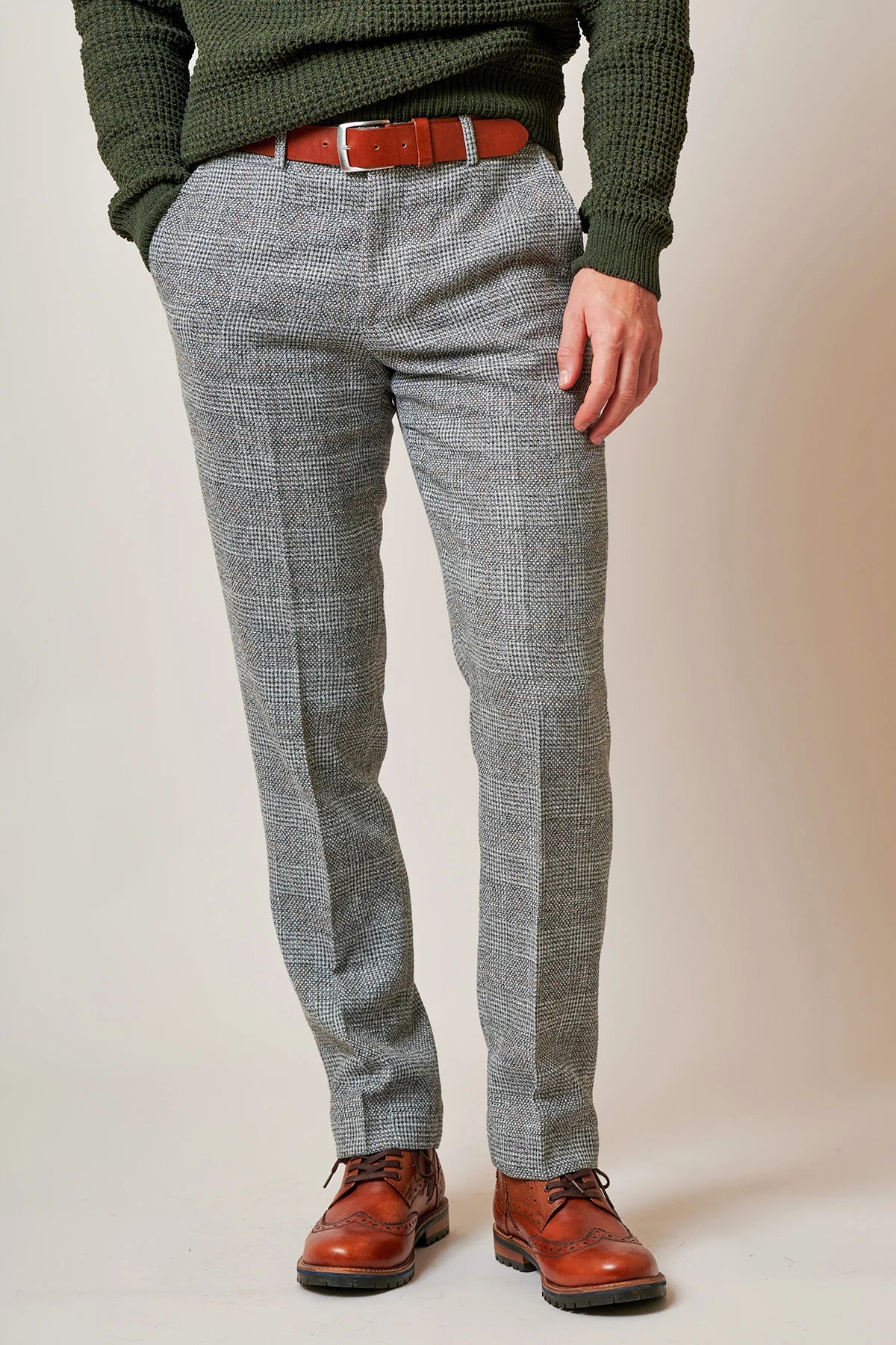 Marc Darcy - Pantalon Tweed Kris Silver grey