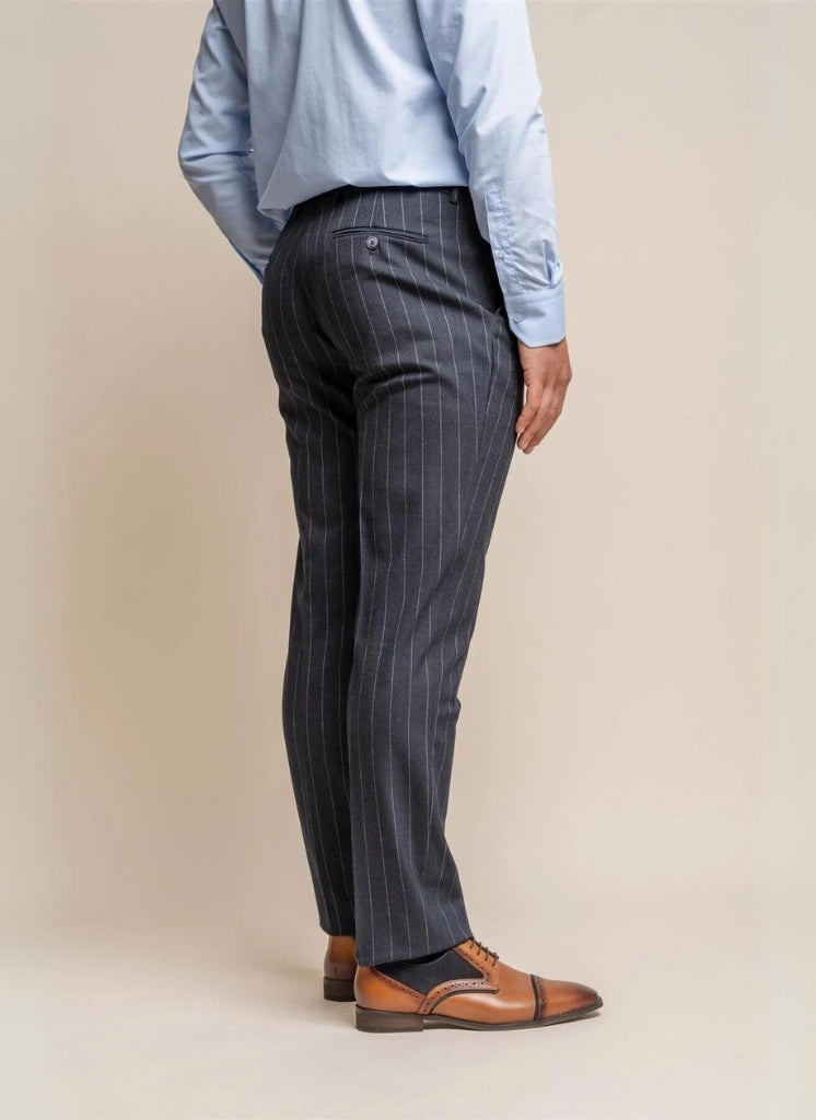 Cavani - Pantalon Navy Blauw Invincible Suit