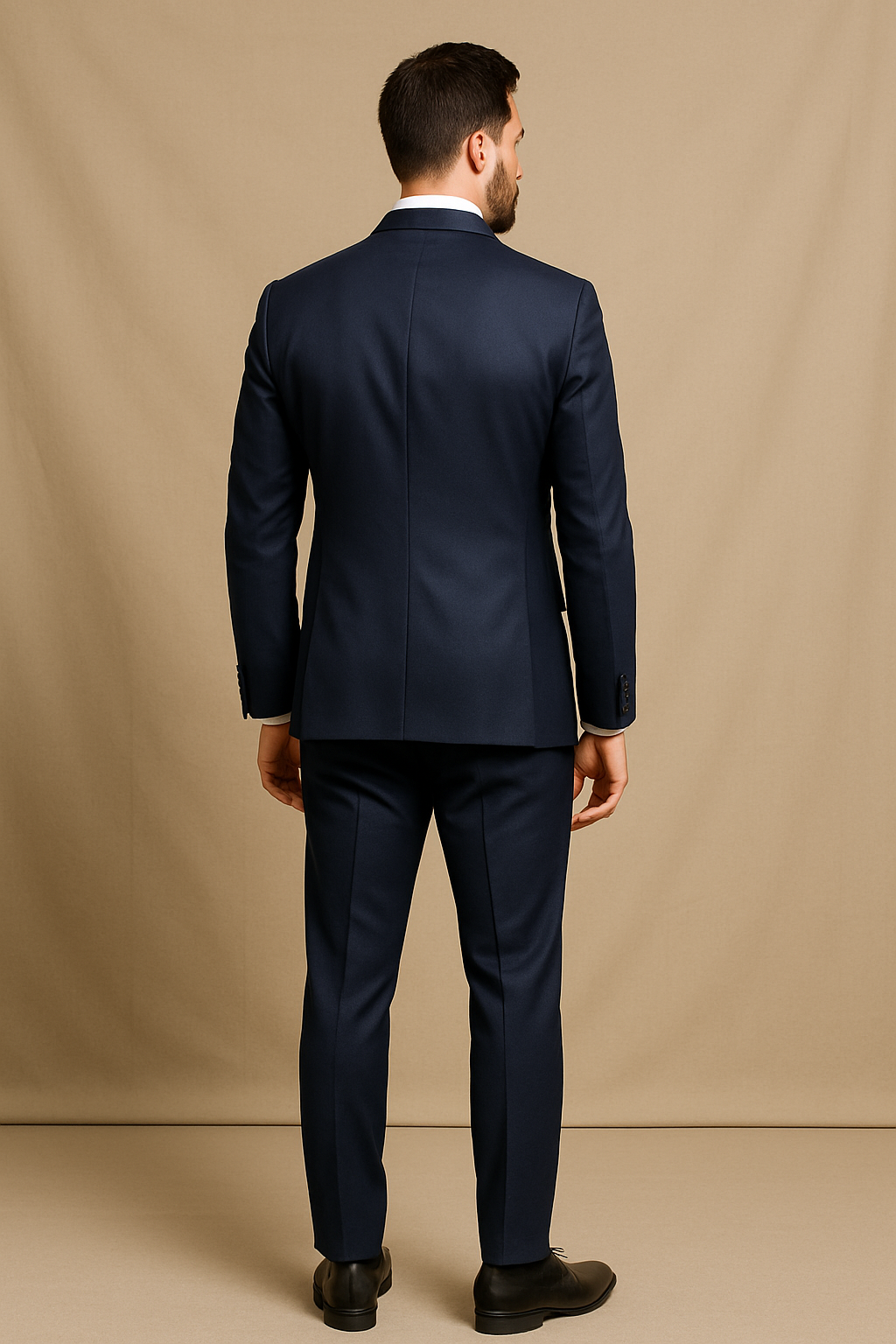 Tweedelig heren Kostuum - Cavani James Navy Super 130s Wol