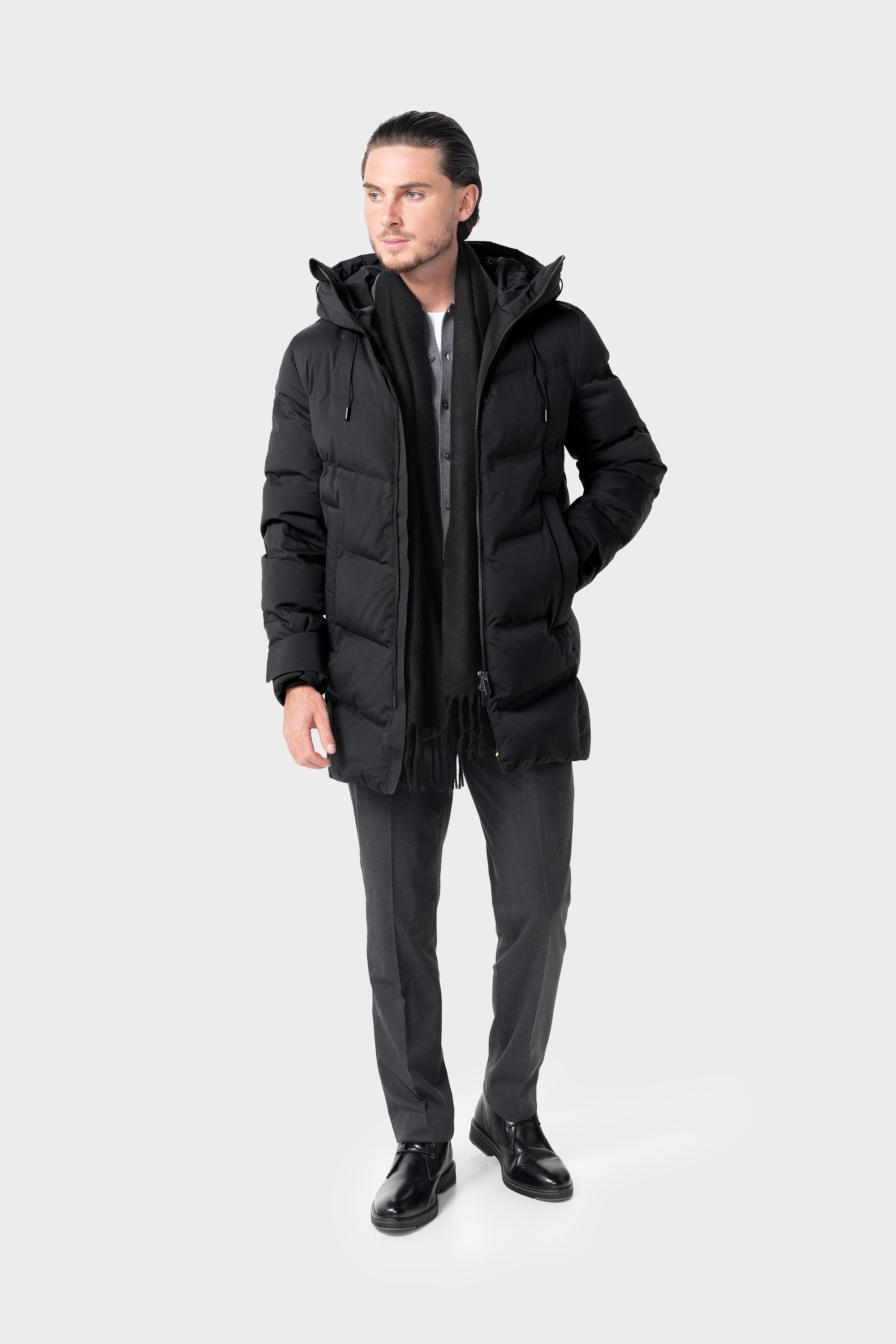 Cavani Delray Black - Lange pufferjas heren 2