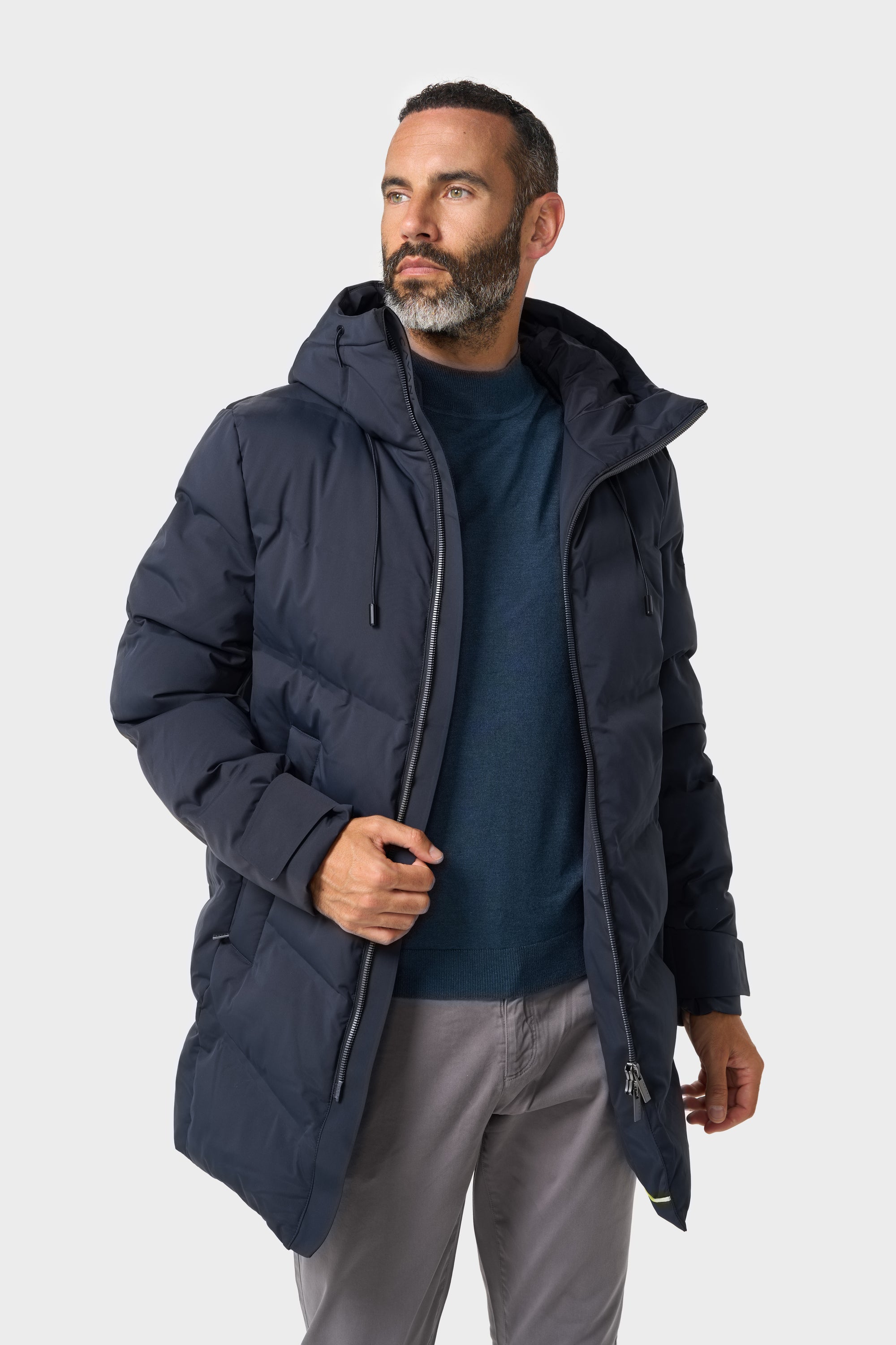 Cavani Delray Navy - Lange pufferjas heren 1