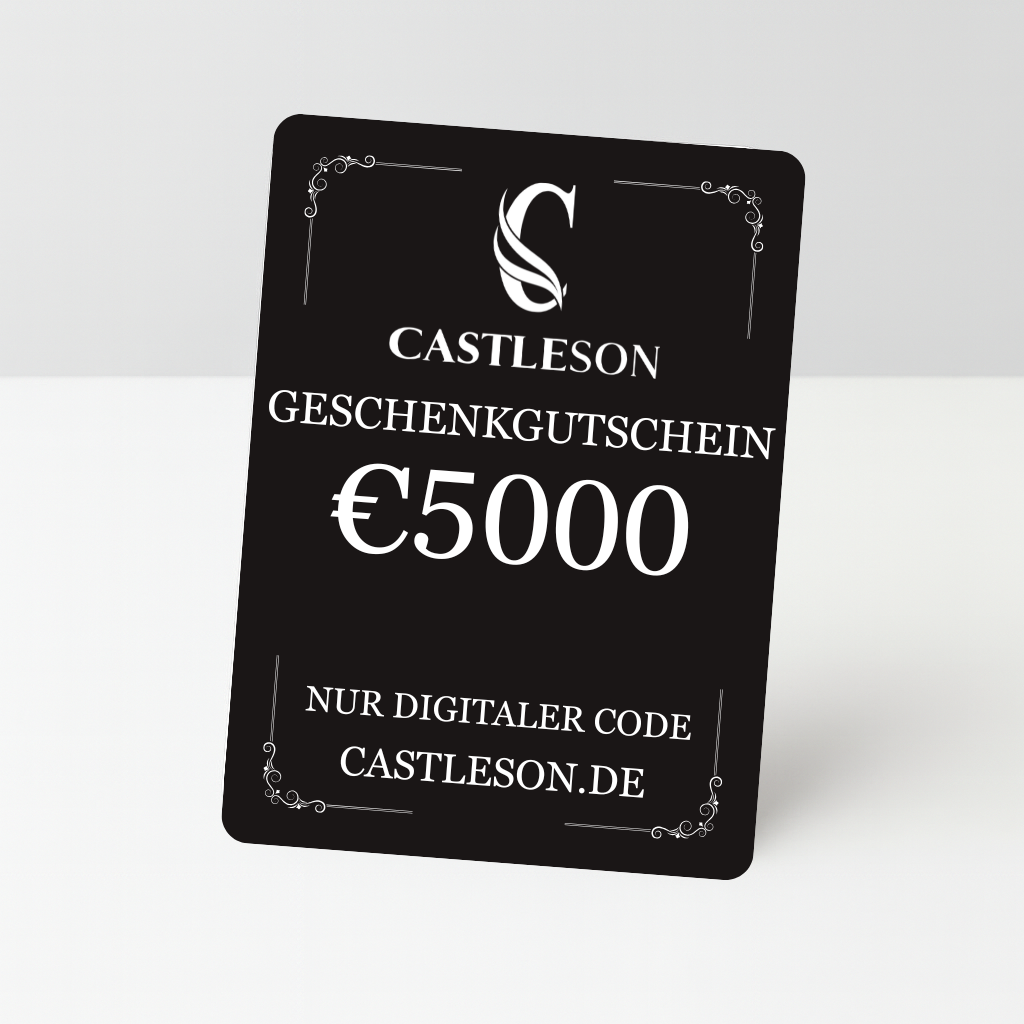 Presentkort på 500 € från CASTLESON – För herrkostymer och accessoarer