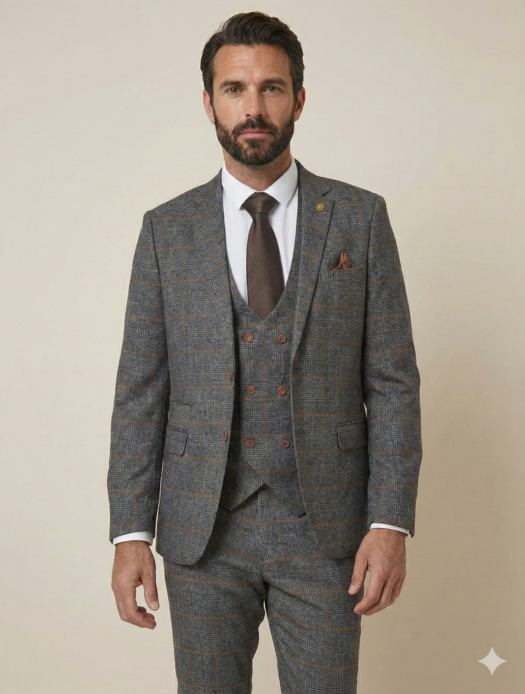 Driedelig kostuum Jenson grey