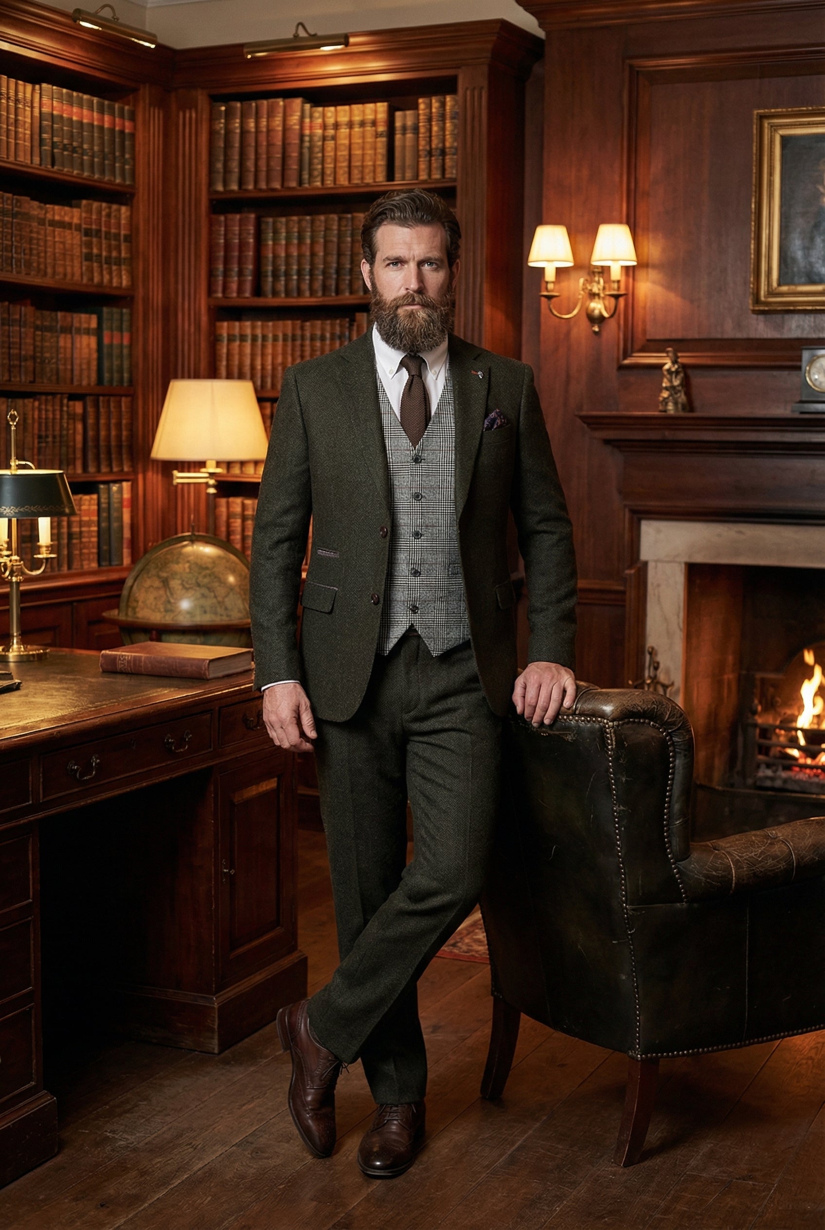 CASTLESON Chief - Heren Pak Olive Tweed Mix & Match