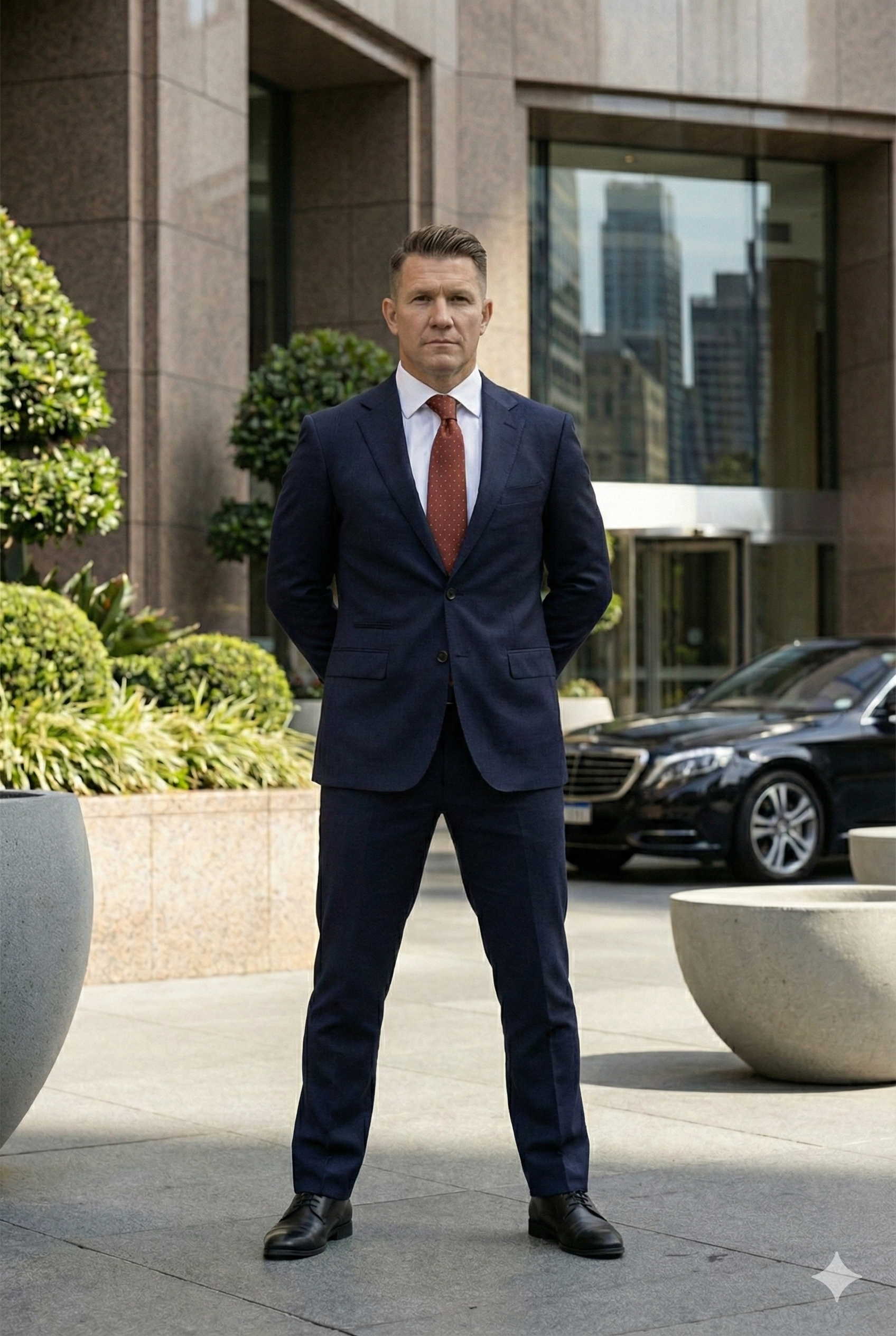 CASTLESON Guard - Tweedelig Herenpak Midnight Navy