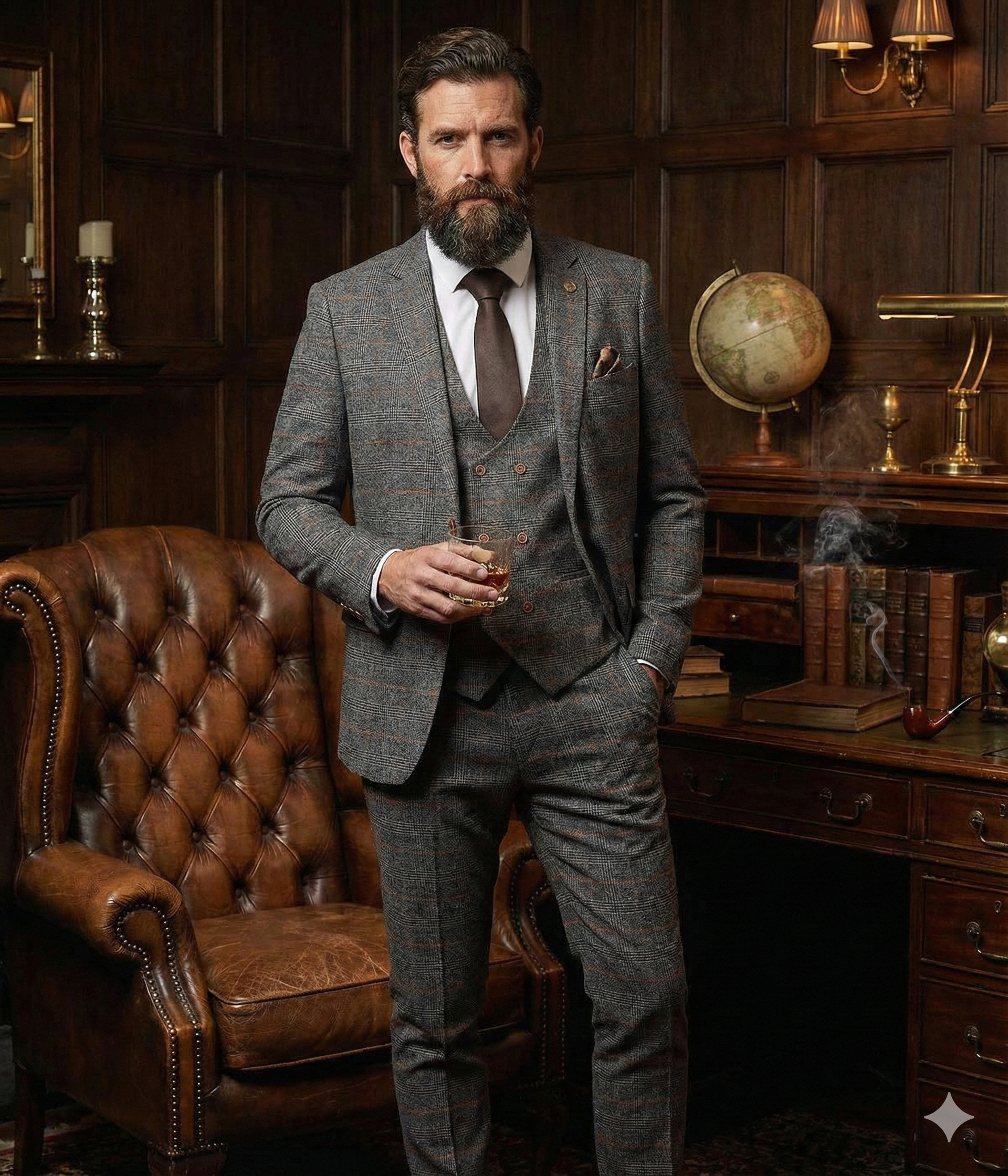 Driedelig kostuum Jenson grey