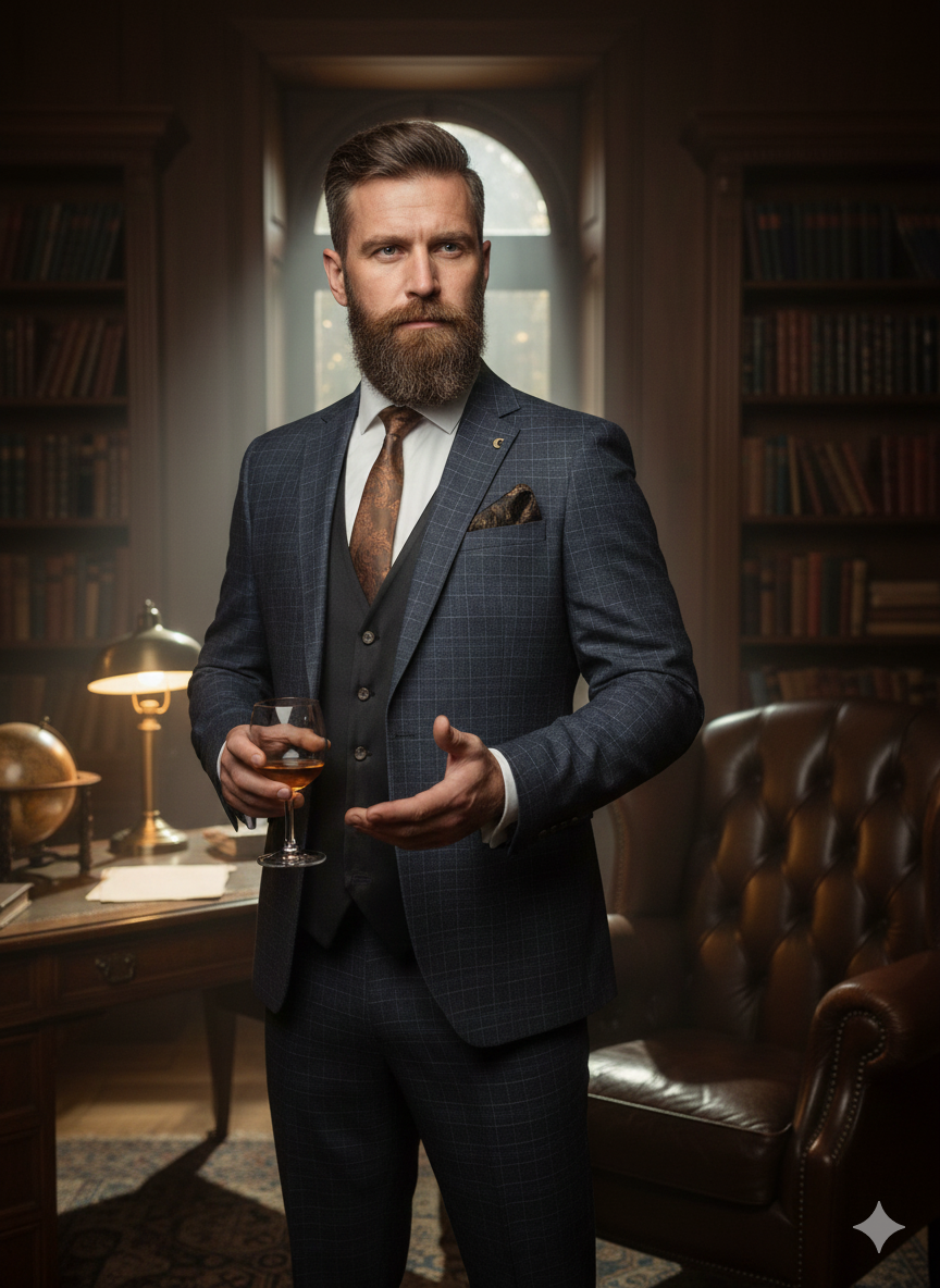 CASTLESON Phantom - Driedelig Herenpak Grey Mix & Match