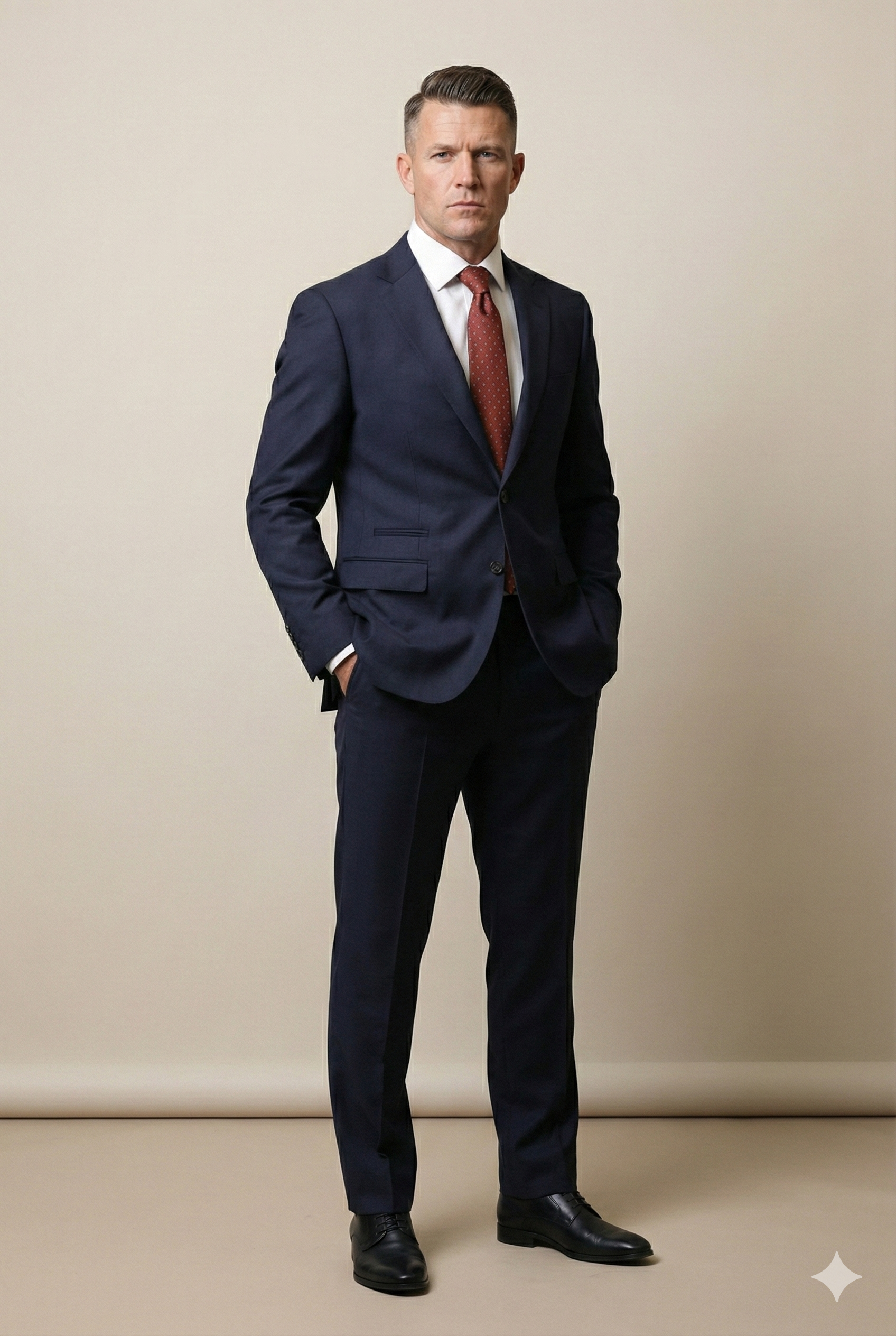 CASTLESON Guard - Tweedelig Herenpak Midnight Navy