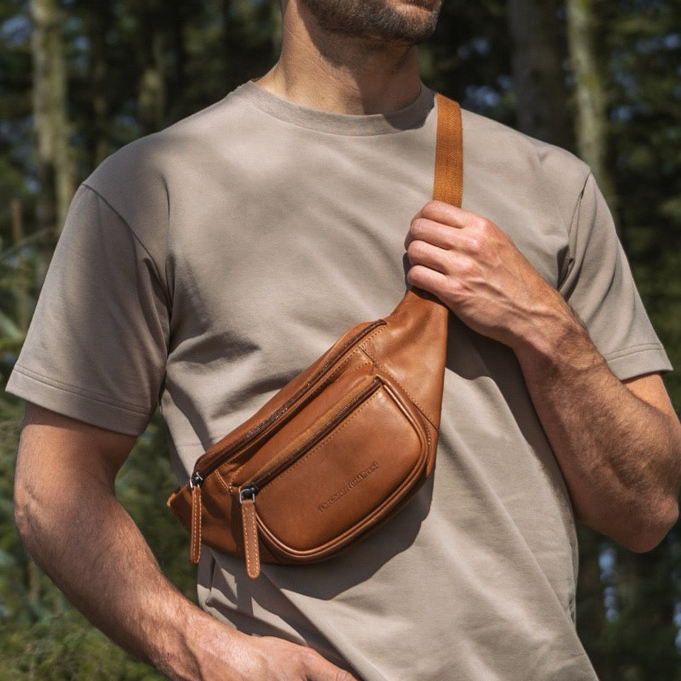 Leren Heuptas Cognac Jack