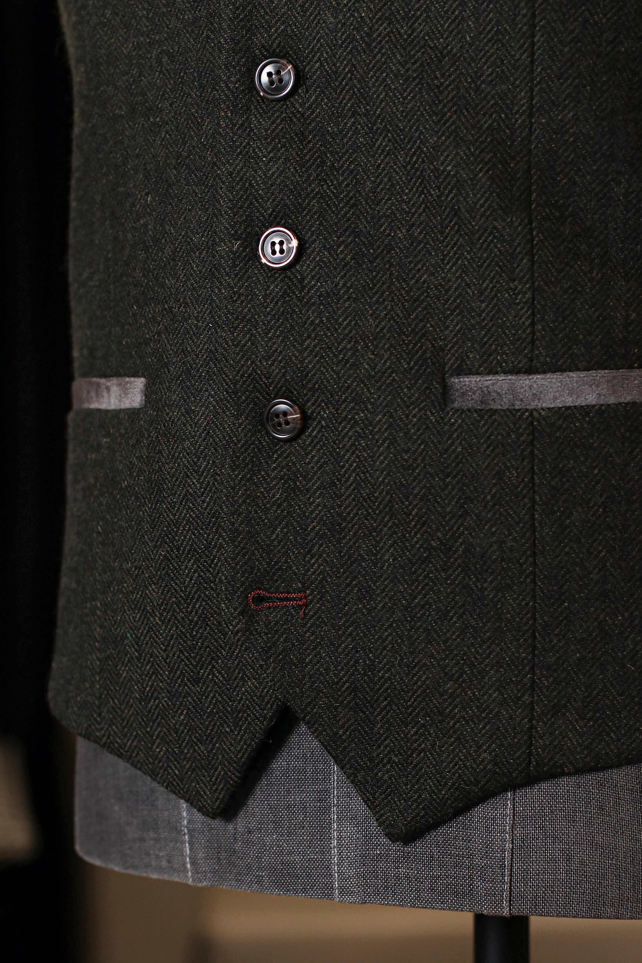 CASTLESON Chief - Väst Olivgrön Tweed