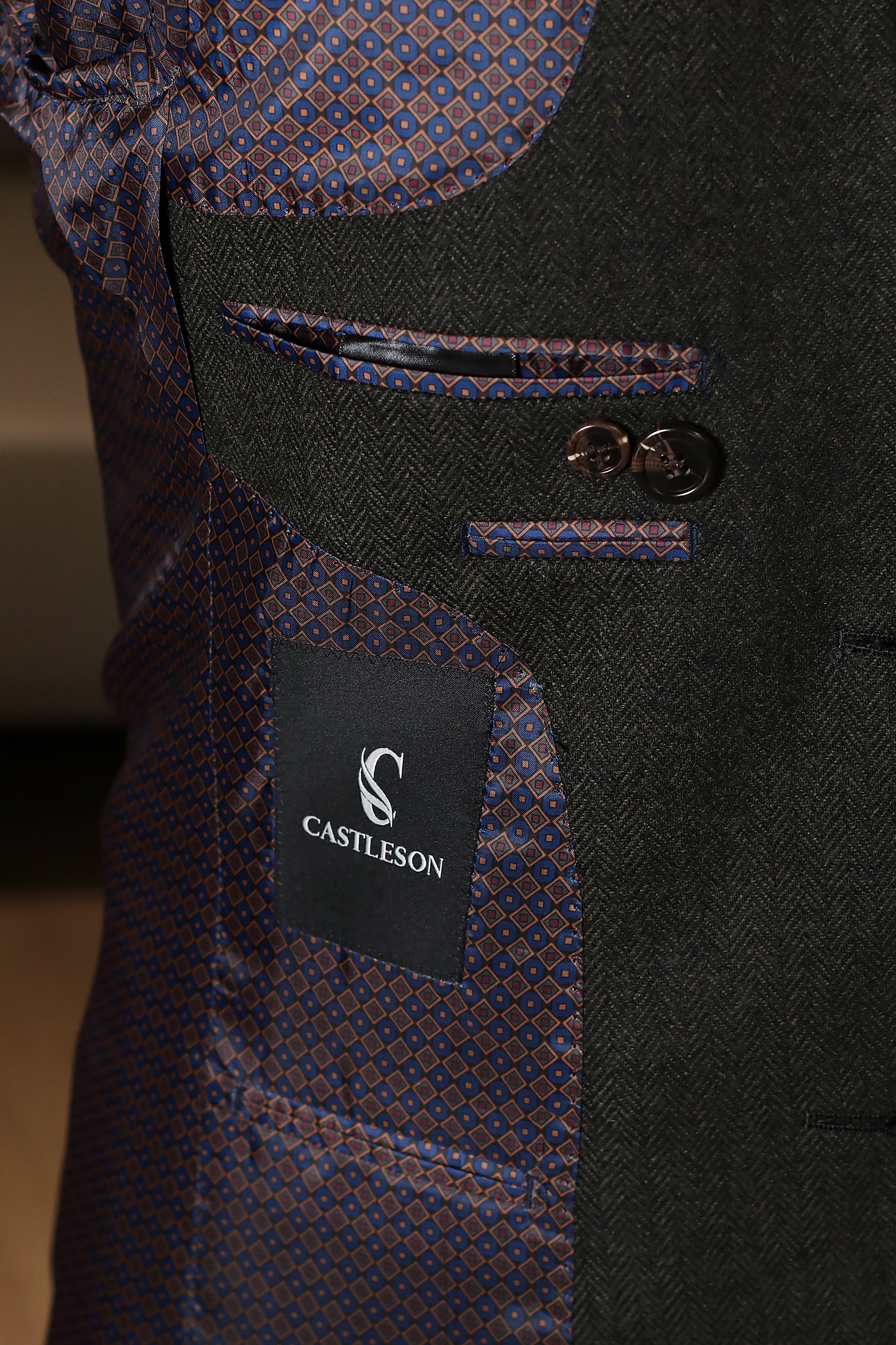 CASTLESON Chief - Heren Pak Olive Tweed Mix & Match