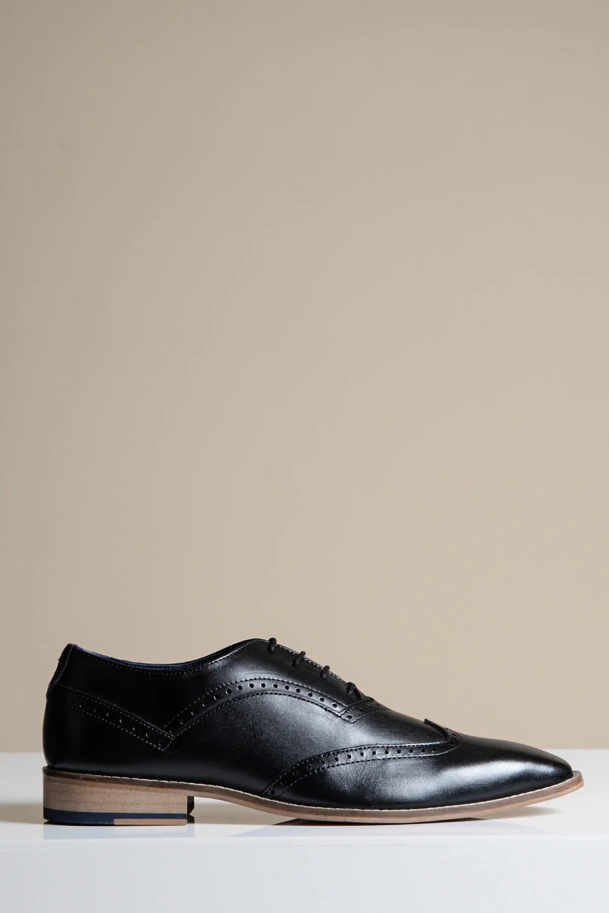 Zwarte leren schoenen Marc Darcy Dawson - Wingtip brogue