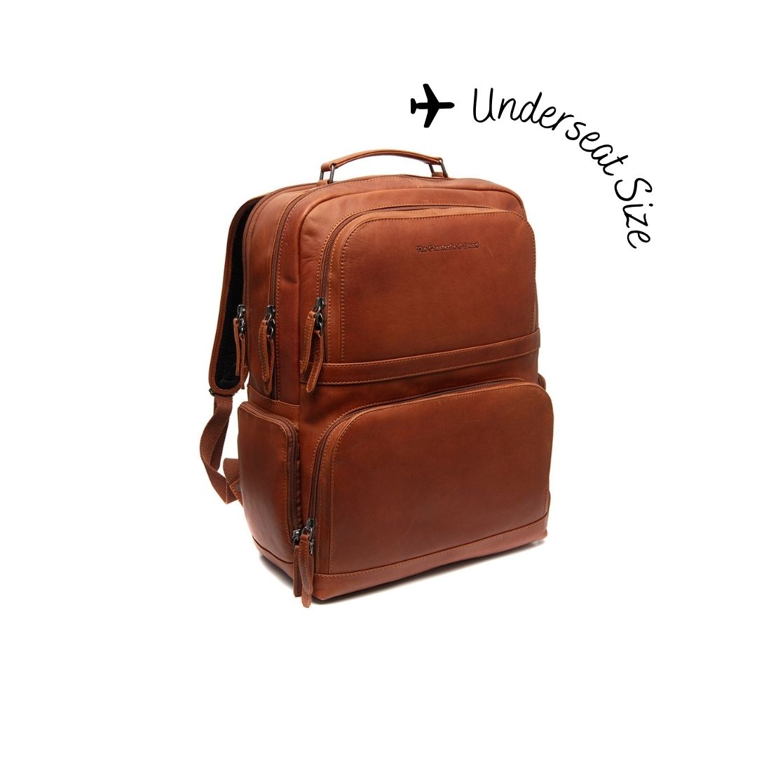 Leren Laptoprugzak Cognac Lennox
