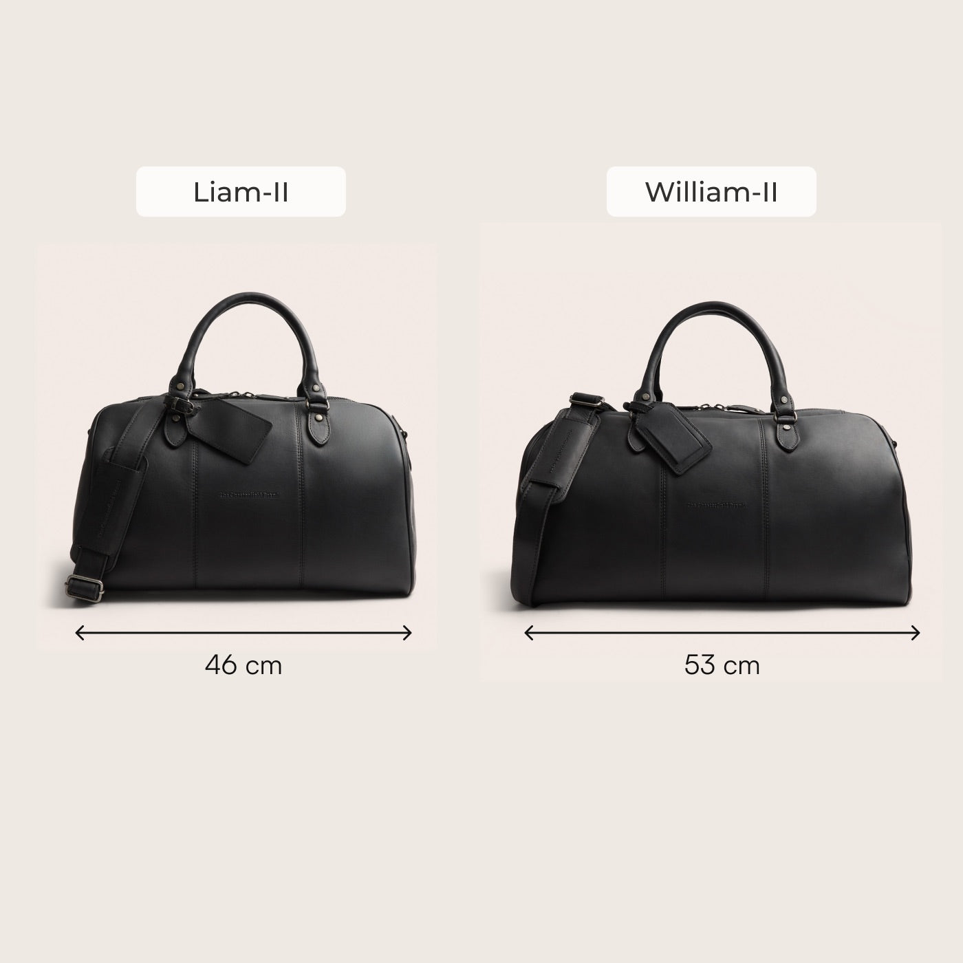 Leren Weekendtas Zwart Liam-II