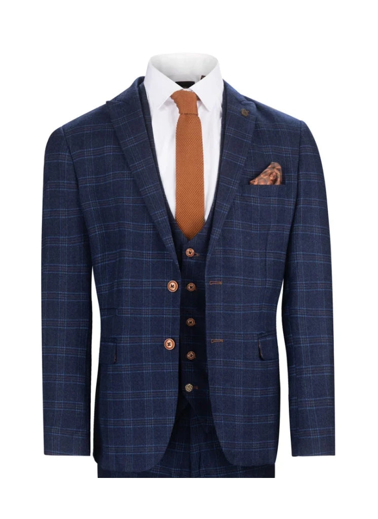 Marc Darcy - Colbert Blauw Chigwell Tweed