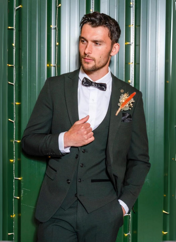 Marc Darcy - Colbert Ruitpatroon Bromley Olive Green